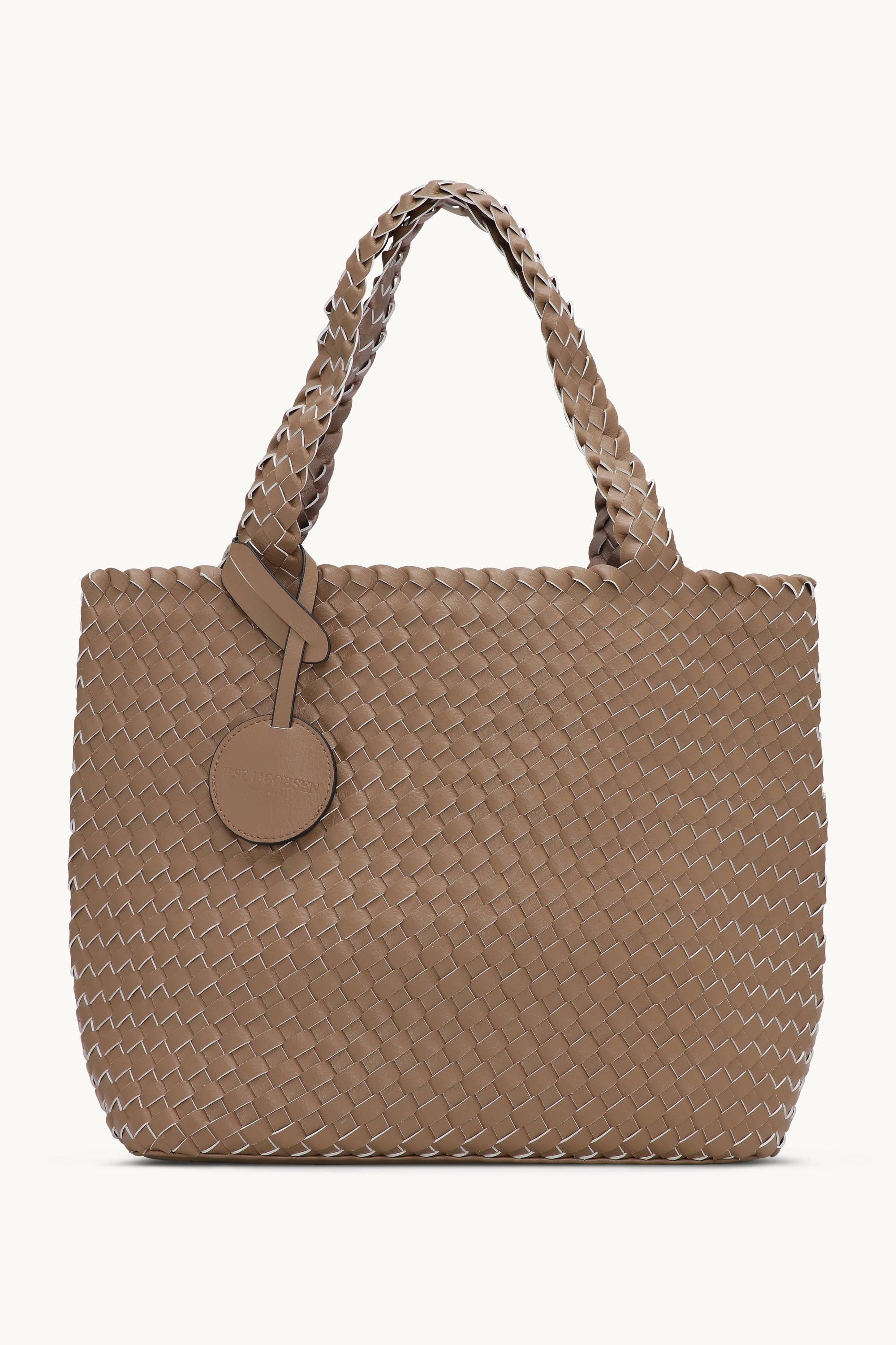 Tote Bag Flettet - Mocca Metallic Mocca
