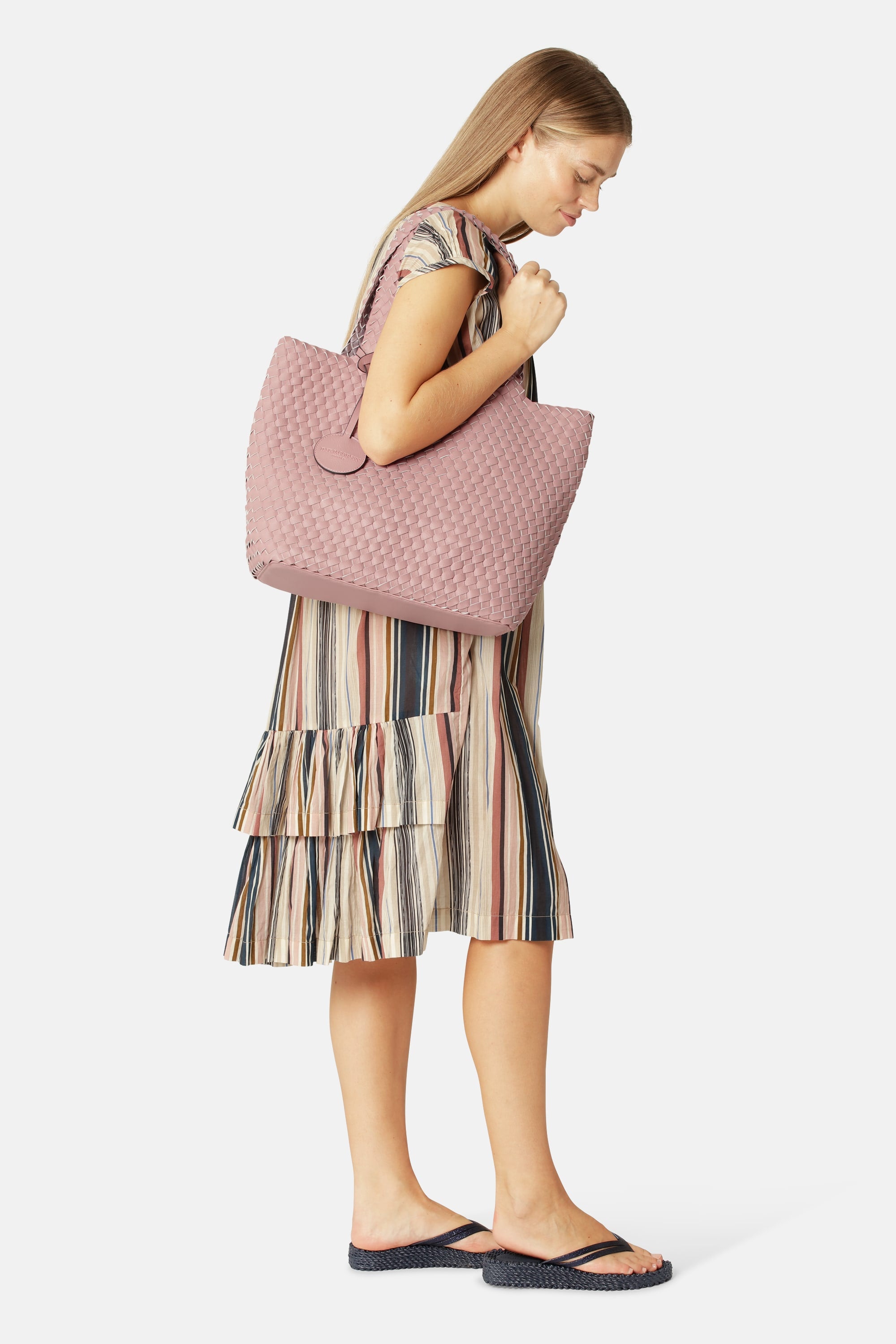 Tote Bag Flettet - Adobe Rose Lotus