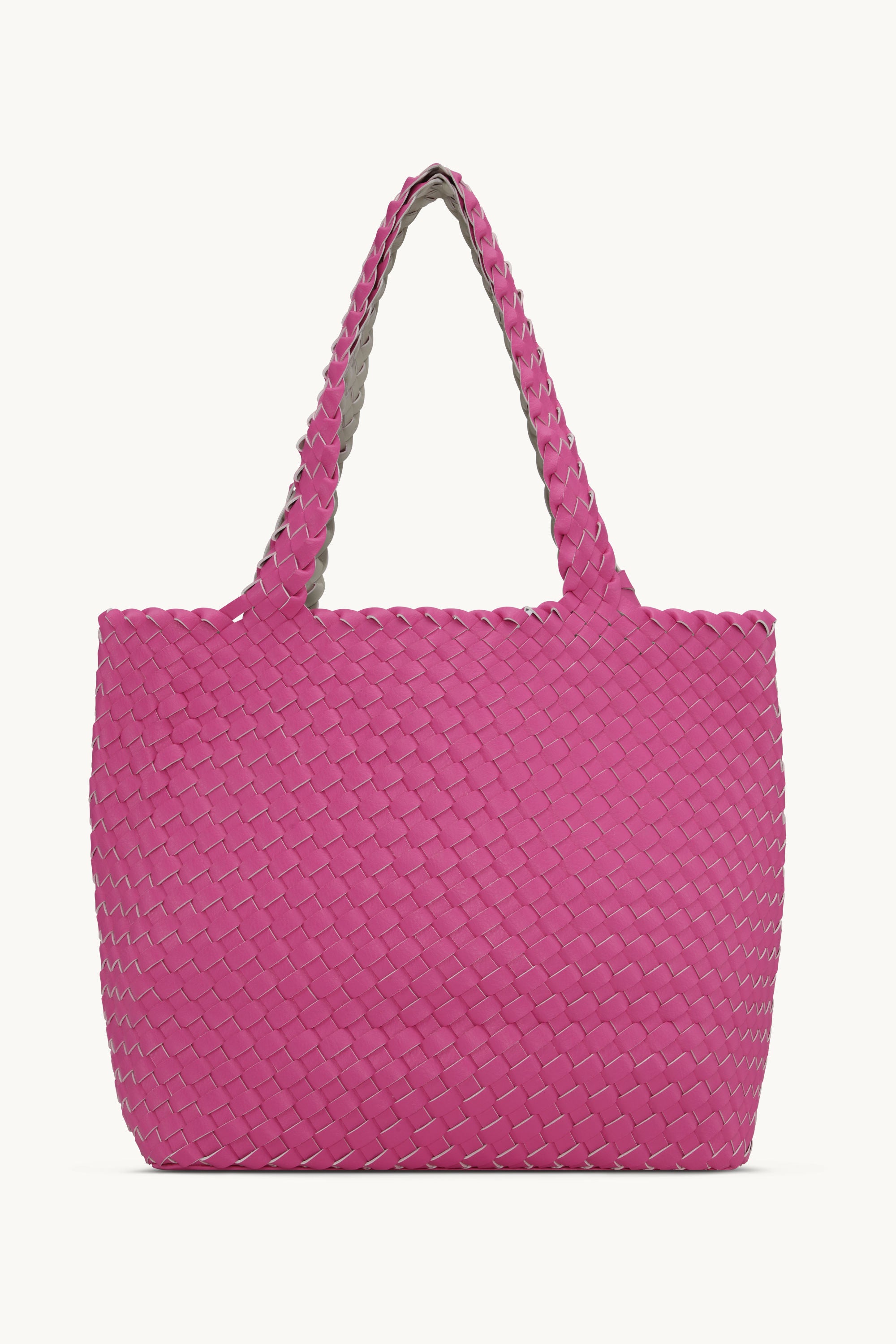Tote Bag Flettet - Azalea Pink Sand