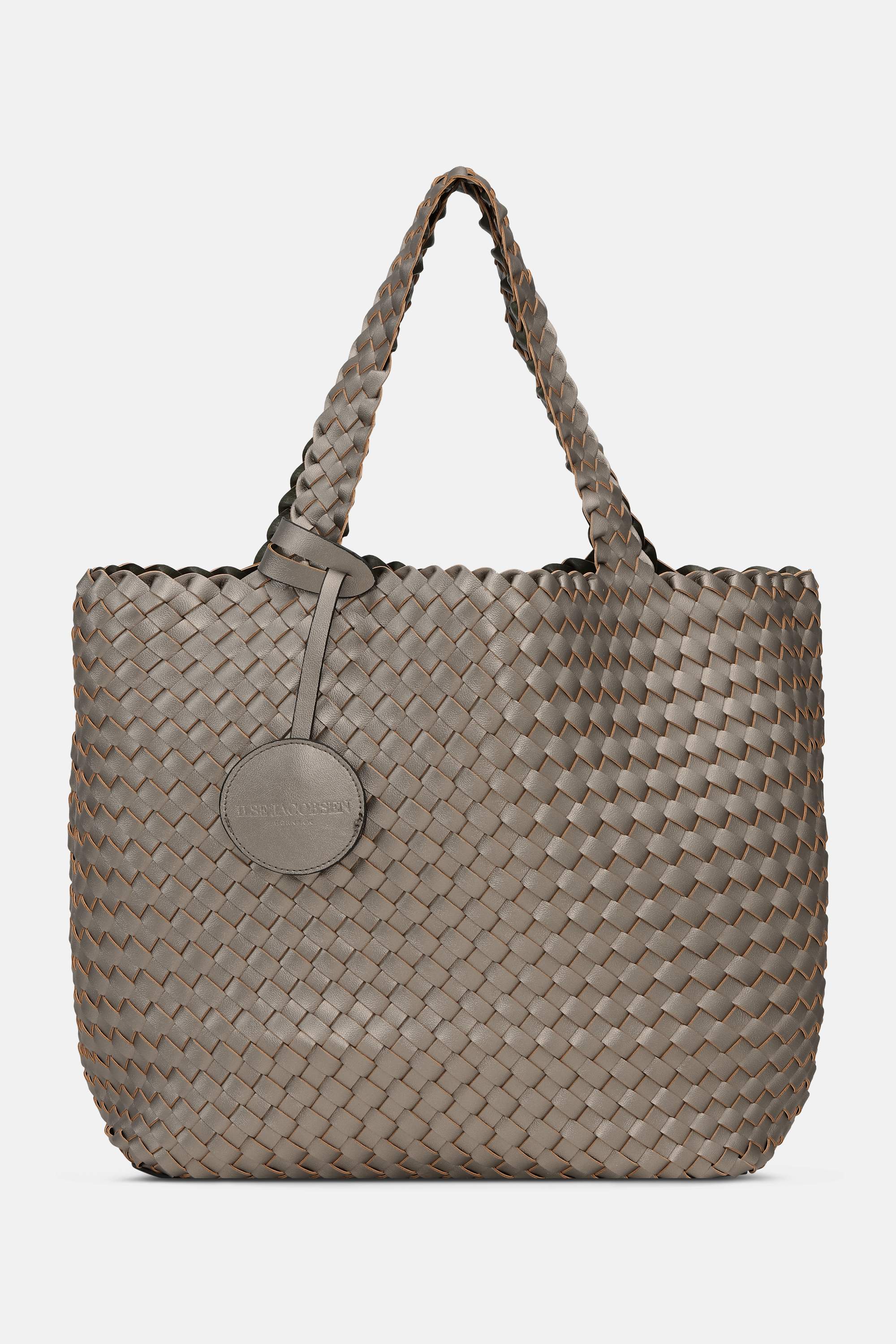 Tote Bag Flettet - Army Gun Metal