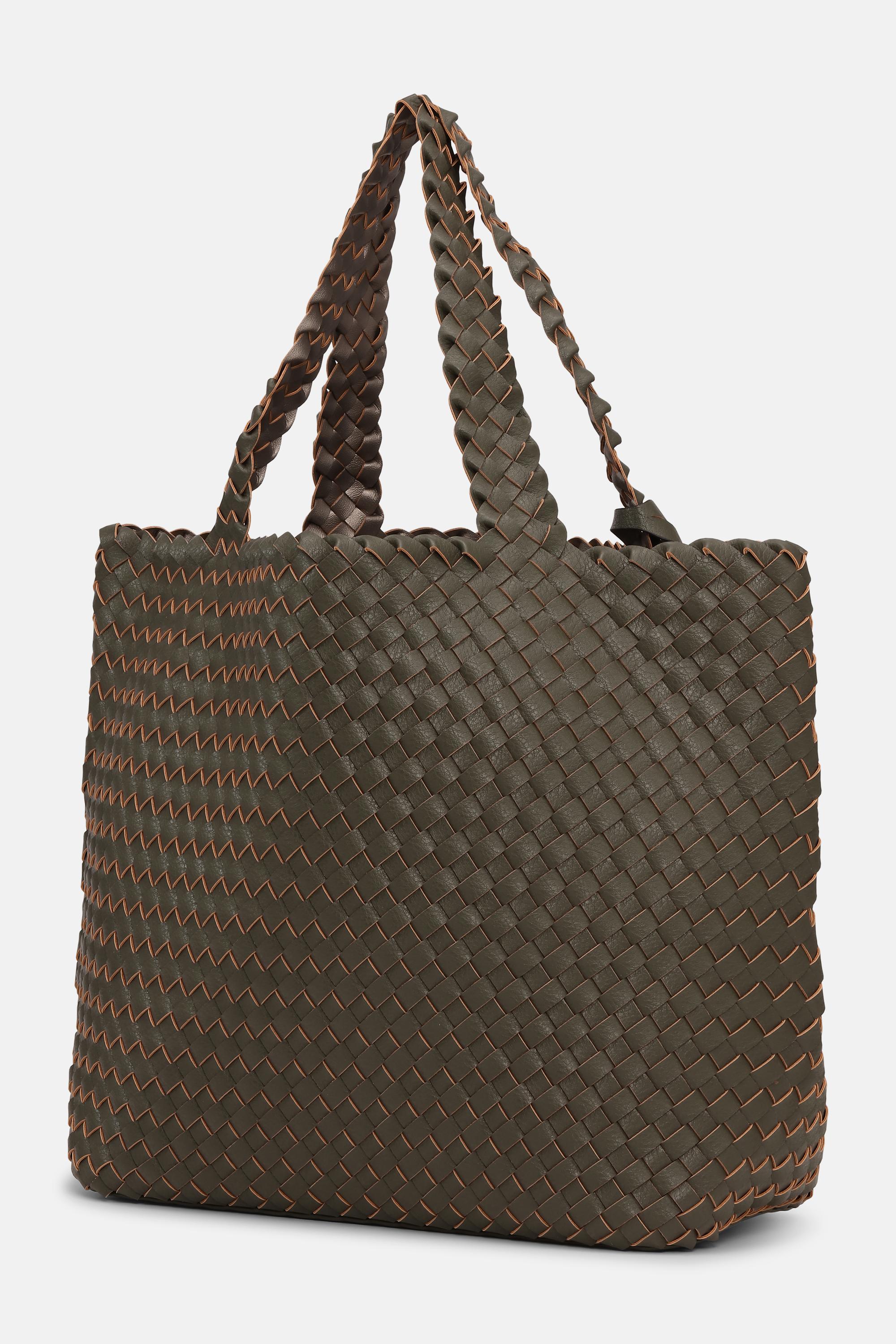 Tote Bag Flettet - Army Gun Metal