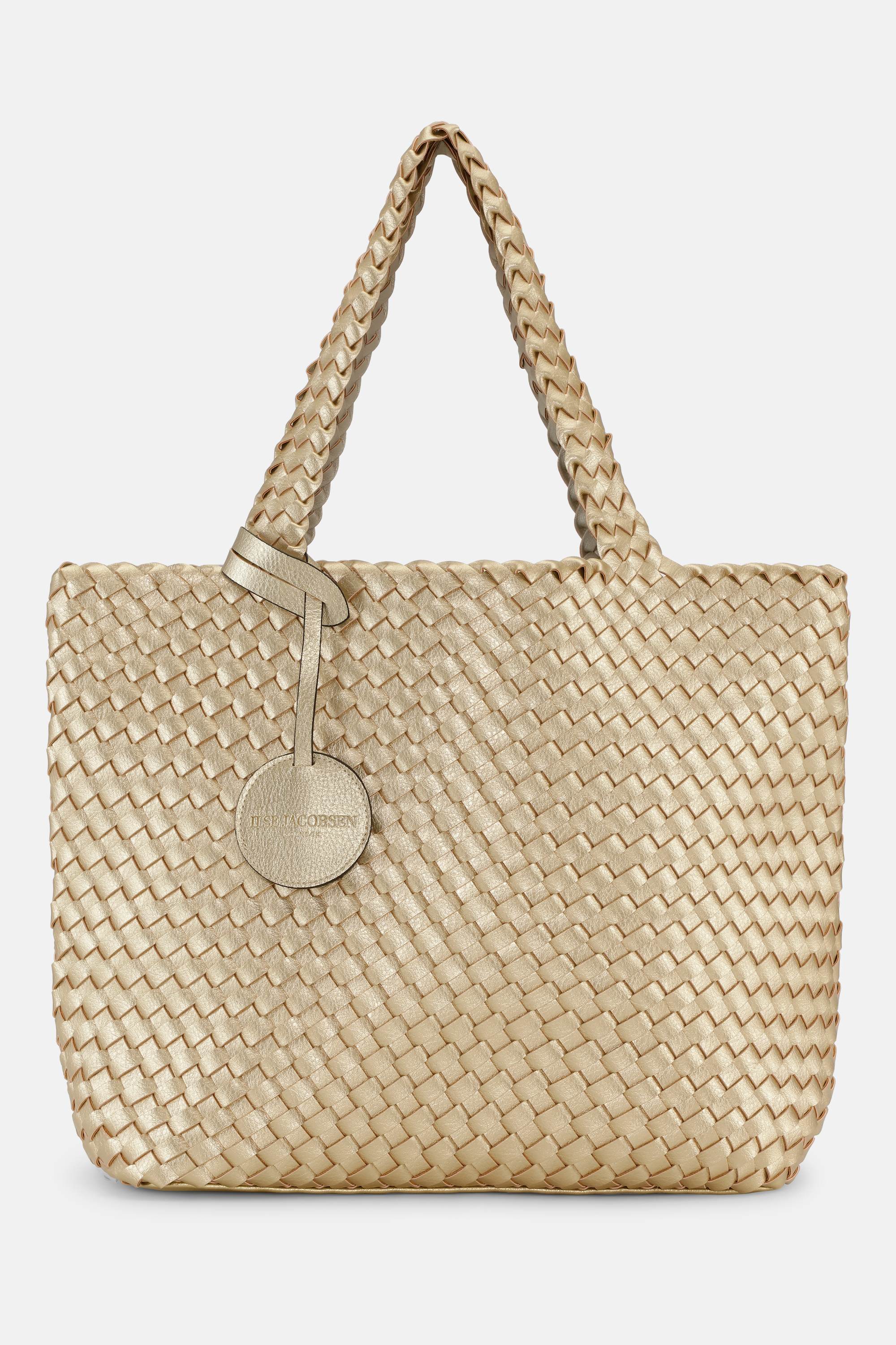 Tote Bag Flettet - Platin Silver