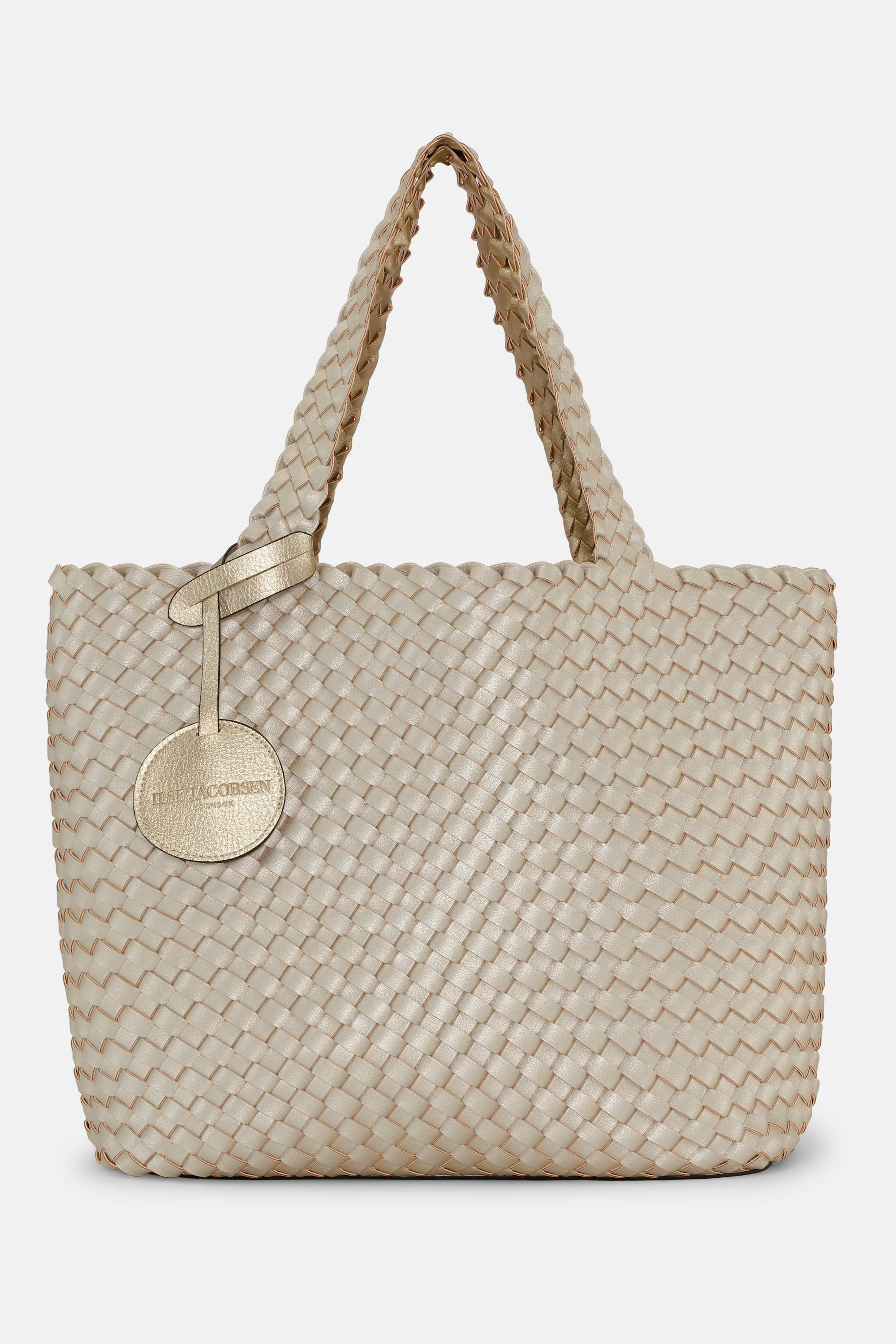 Tote Bag Flettet - Platin Silver