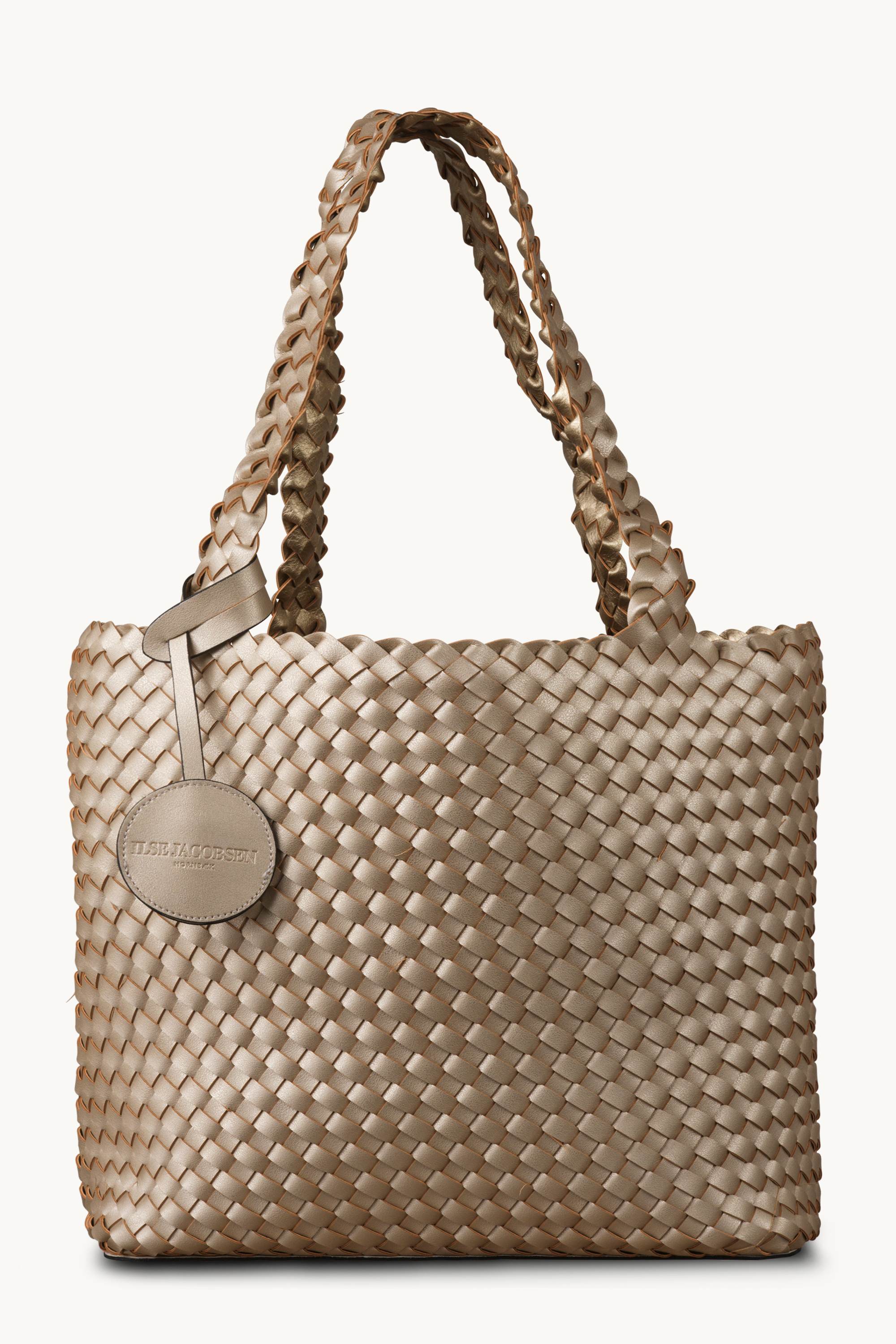 Tote Bag Flettet - Platin Silver