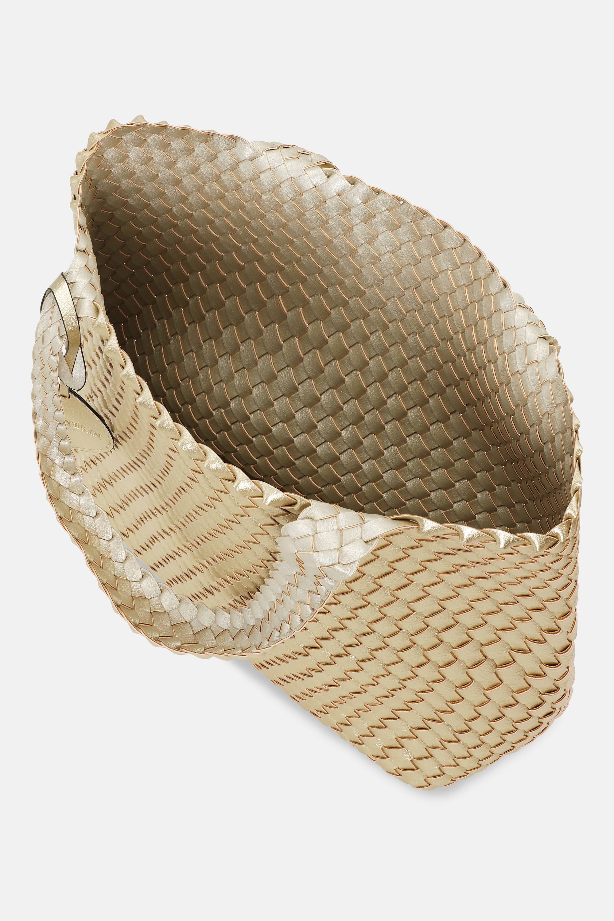 Tote Bag Flettet - Platin Silver