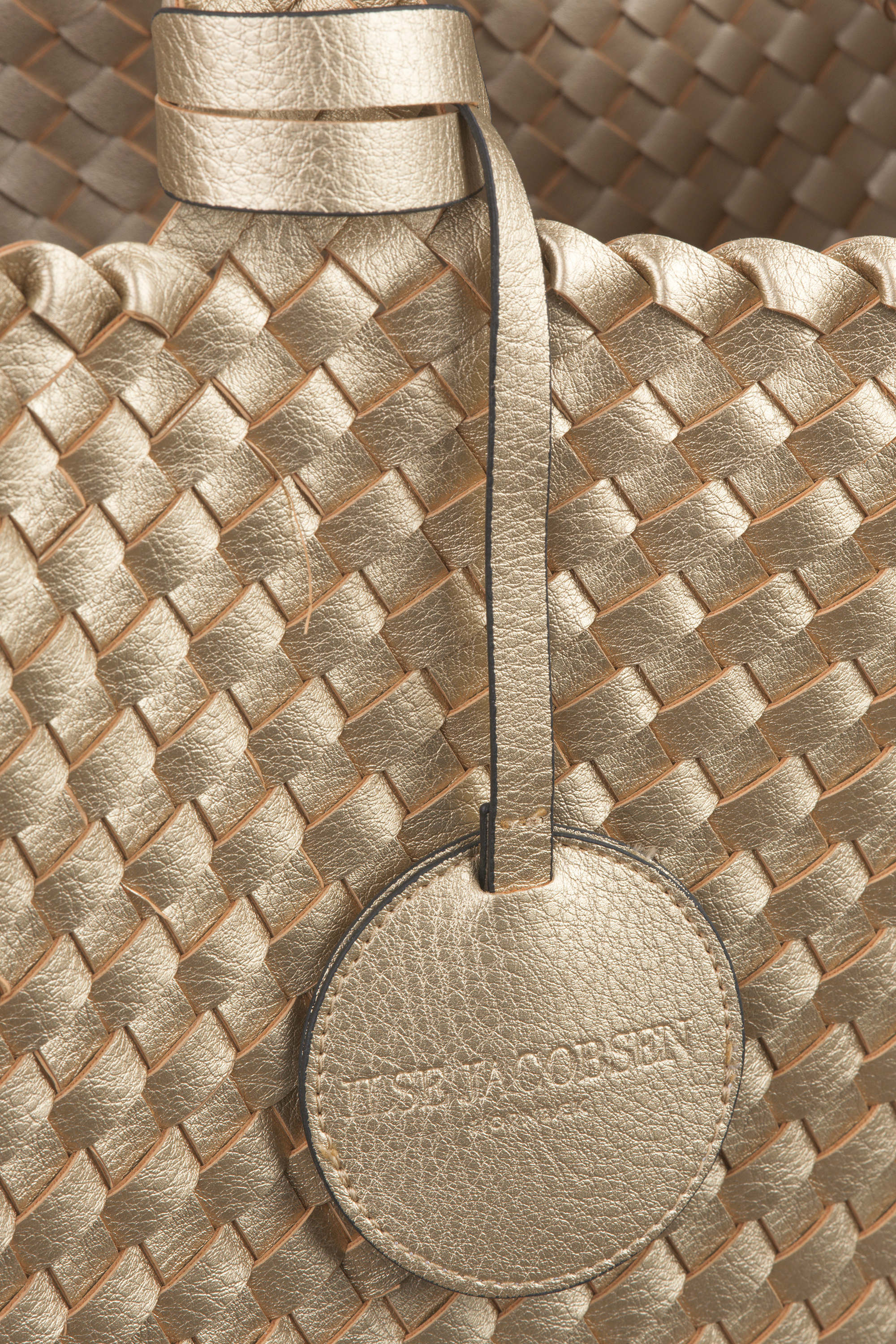 Tote Bag Flettet - Platin Silver