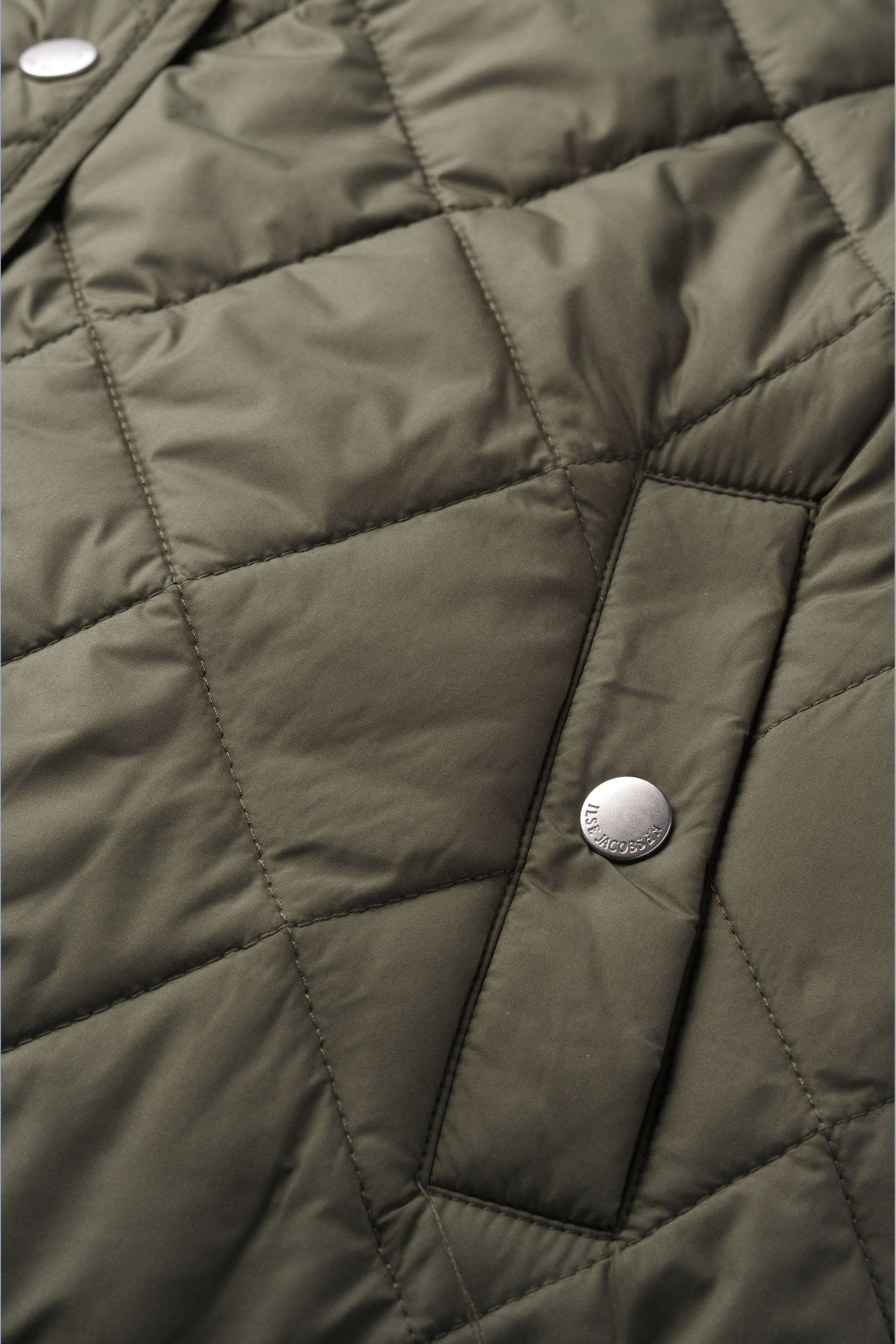 Quilted Short Vest - Army