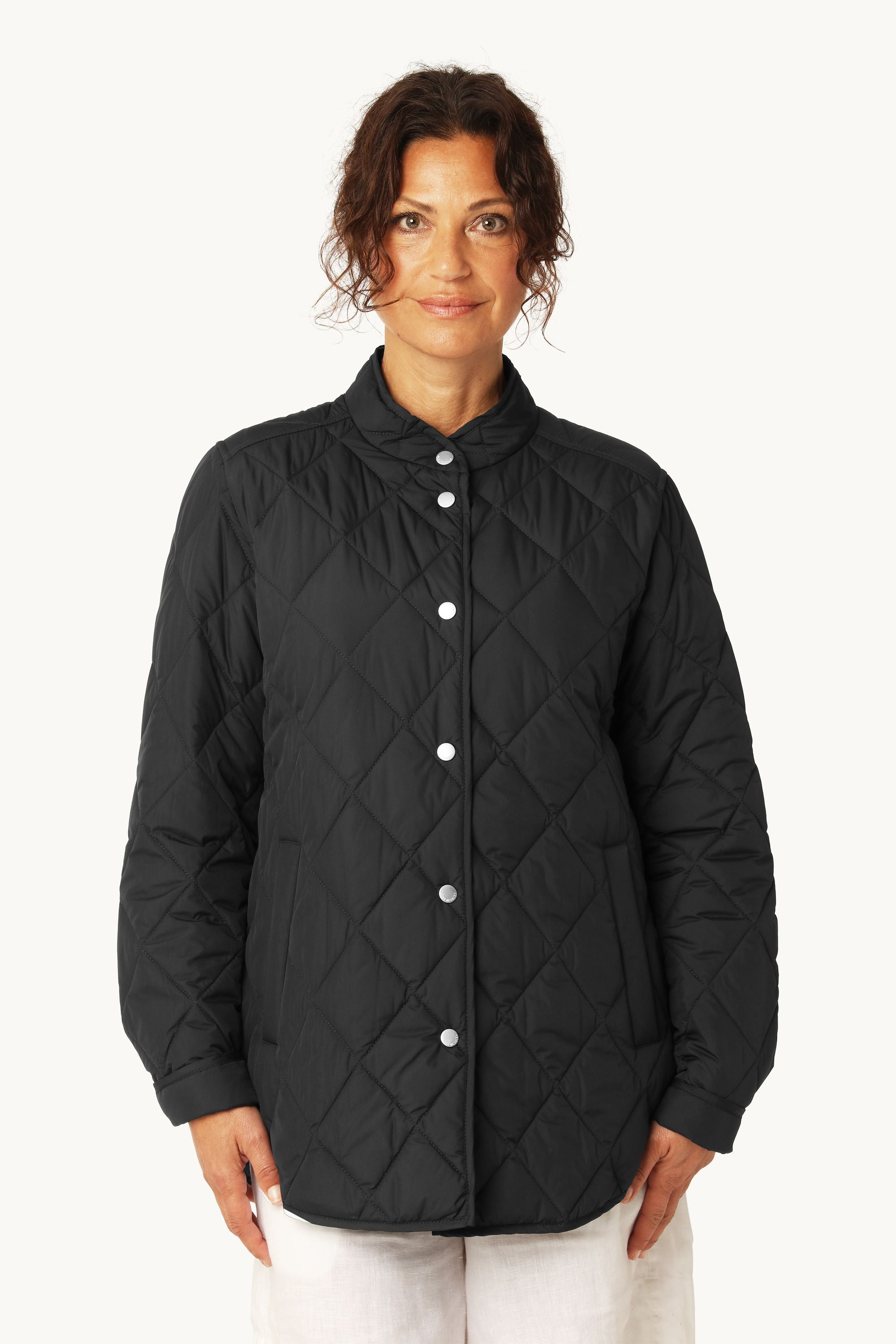 Quilted Shirt Jacket - Dark Indigo