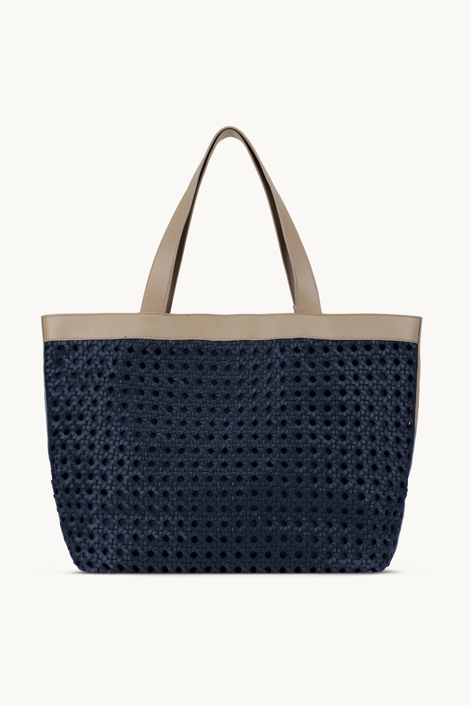 Stor Strandtaske - Dark Indigo Sand Pile