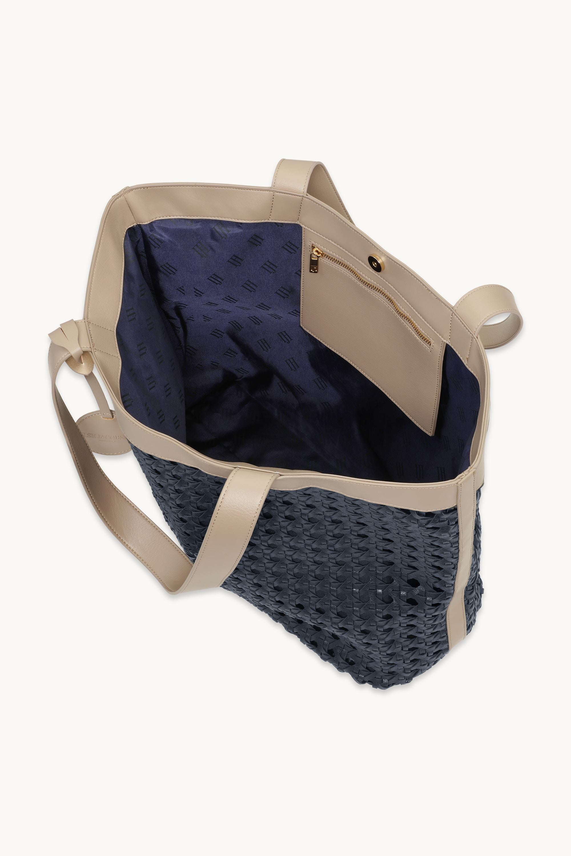 Stor Strandtaske - Dark Indigo Sand Pile