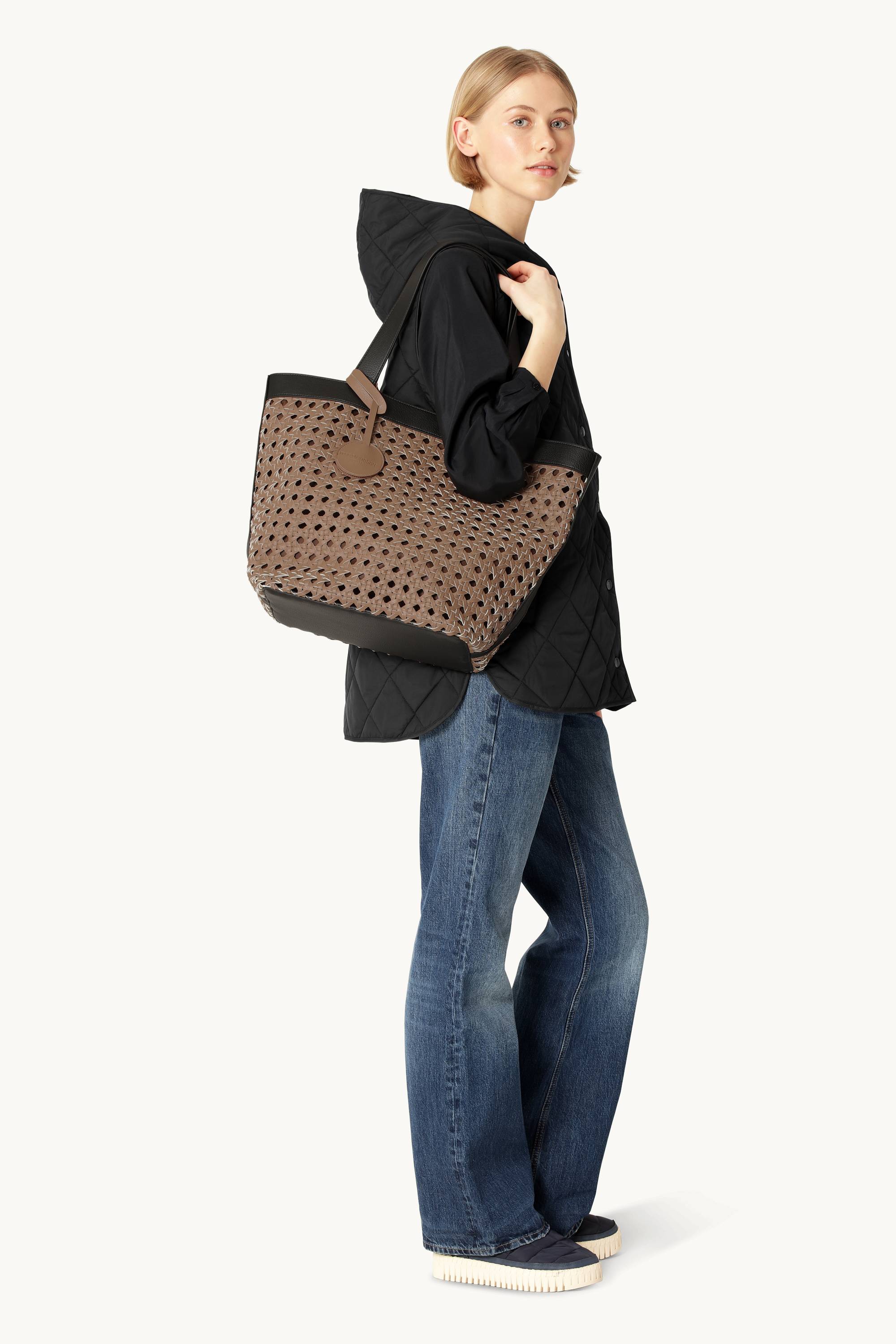 Strandtaske - Mocca Black
