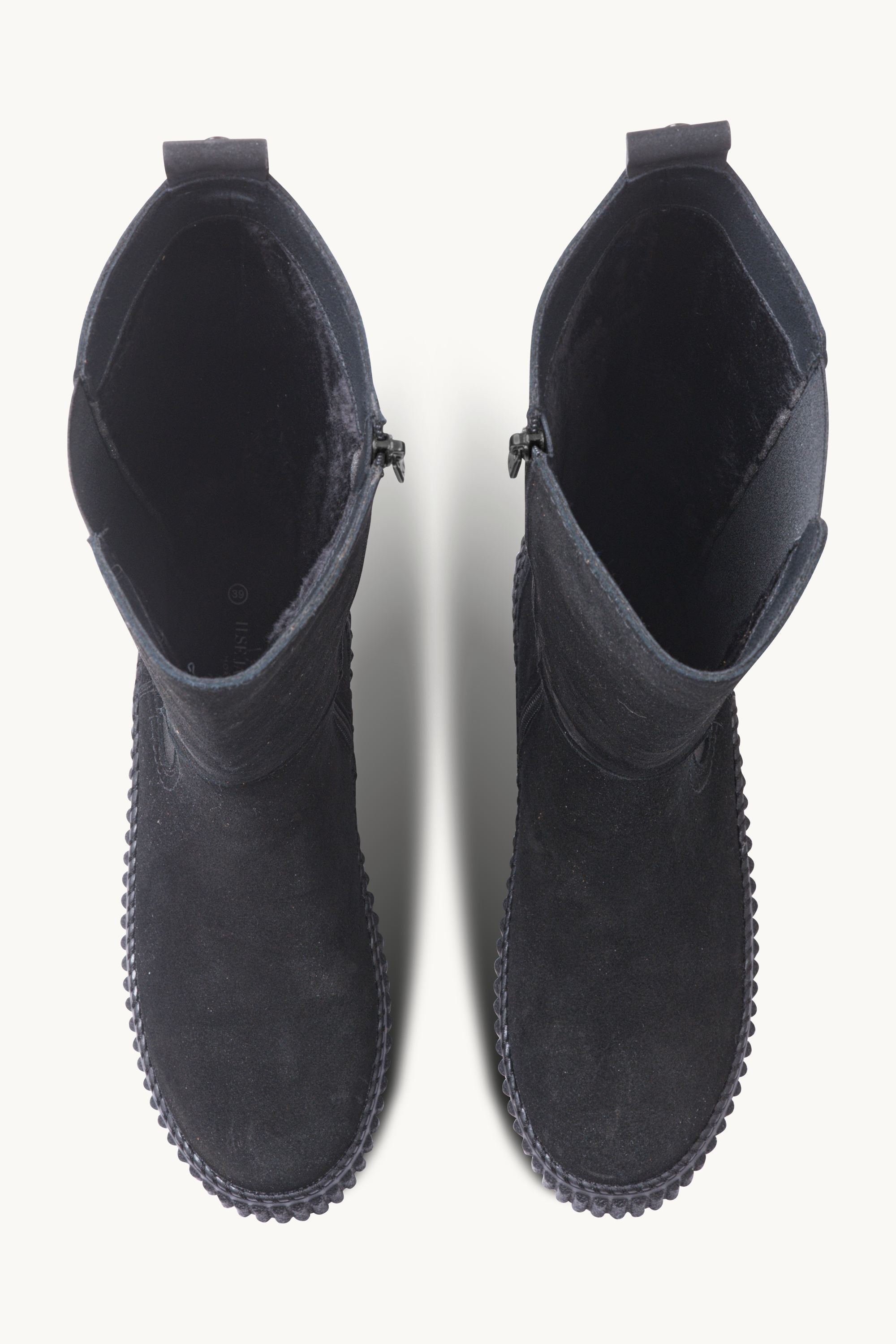 Tall Boots With Elastic - Black Black