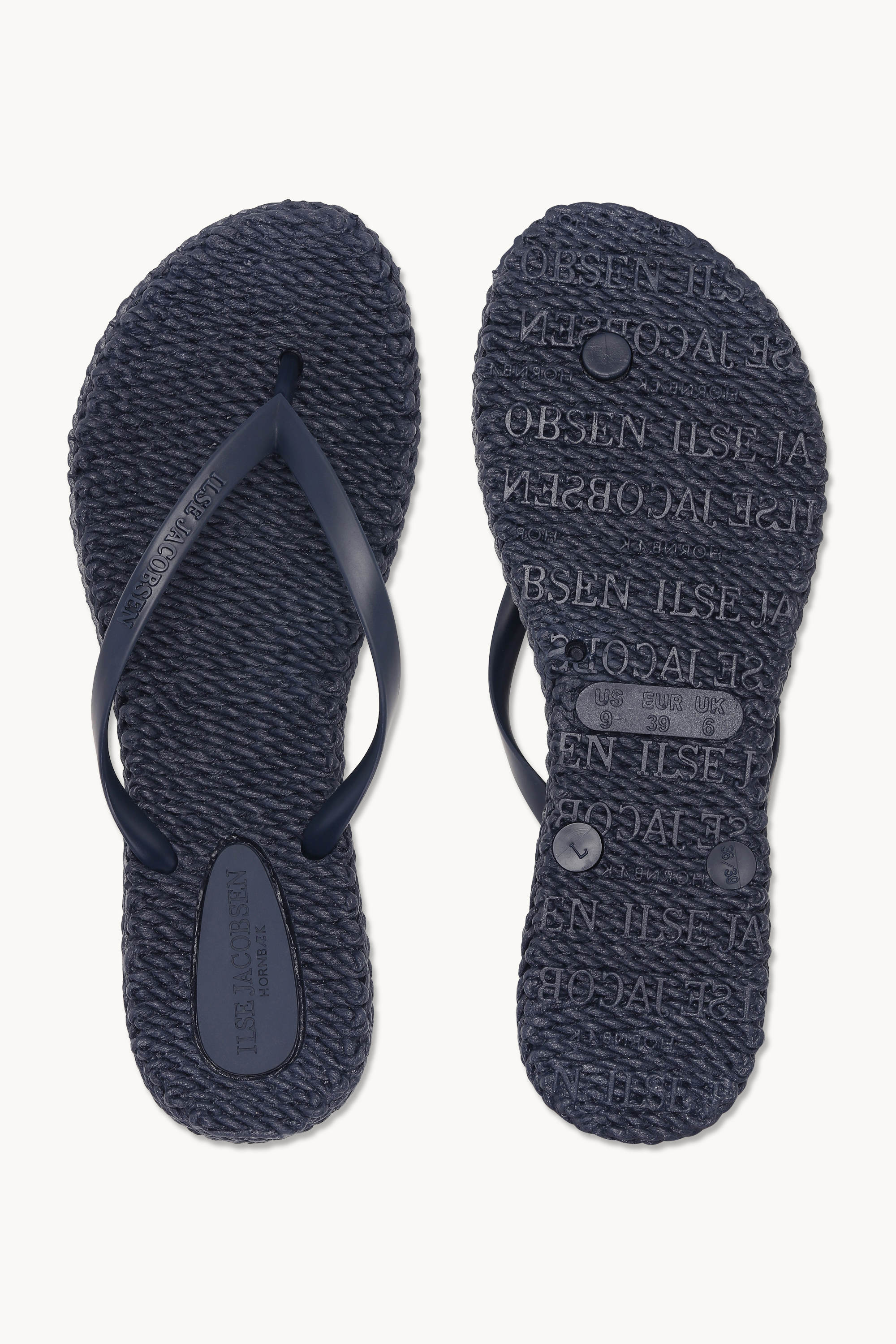 Flip Flops With Logo - Indigo