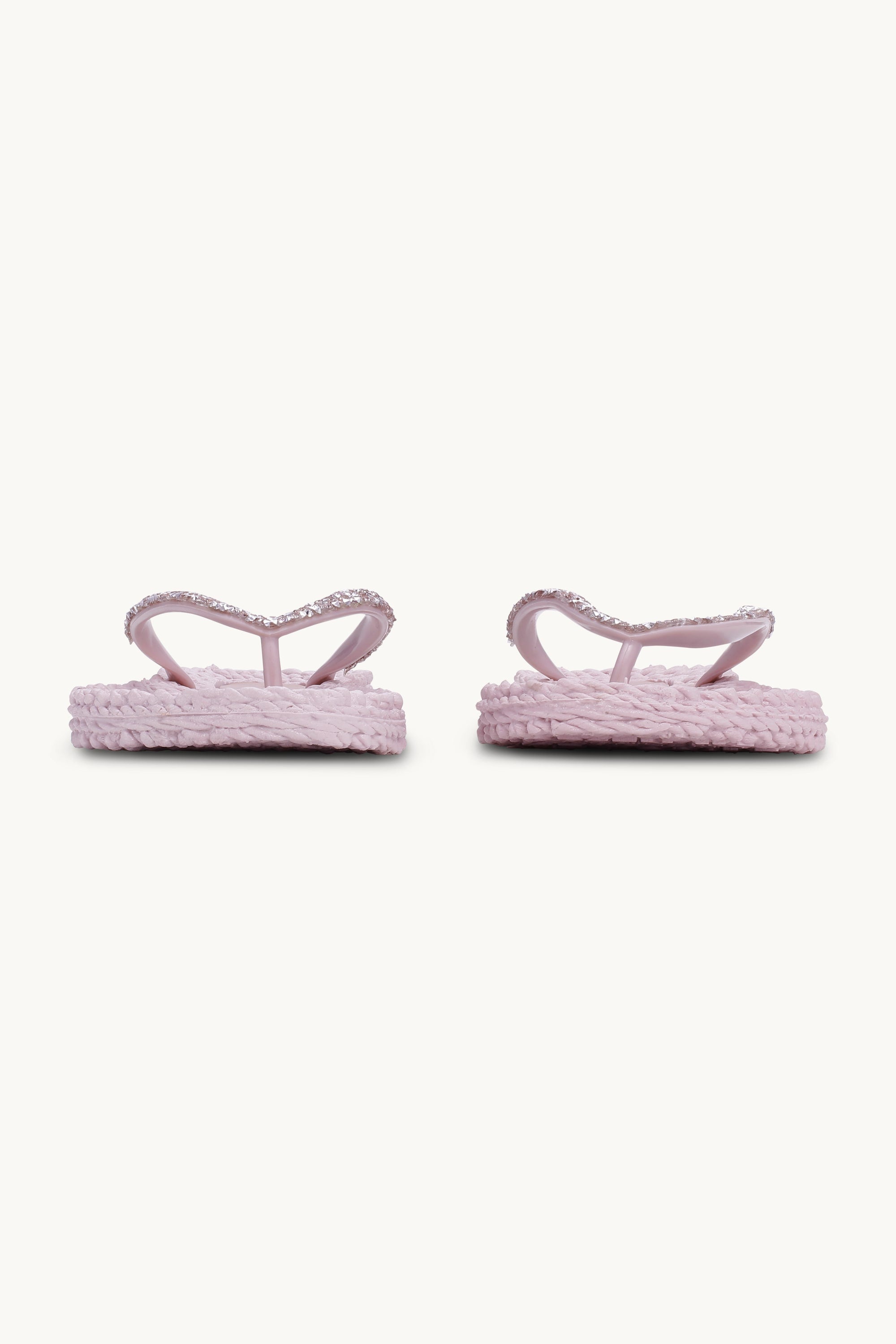 Flip Flops With Rhinestones - Mauve Shadows