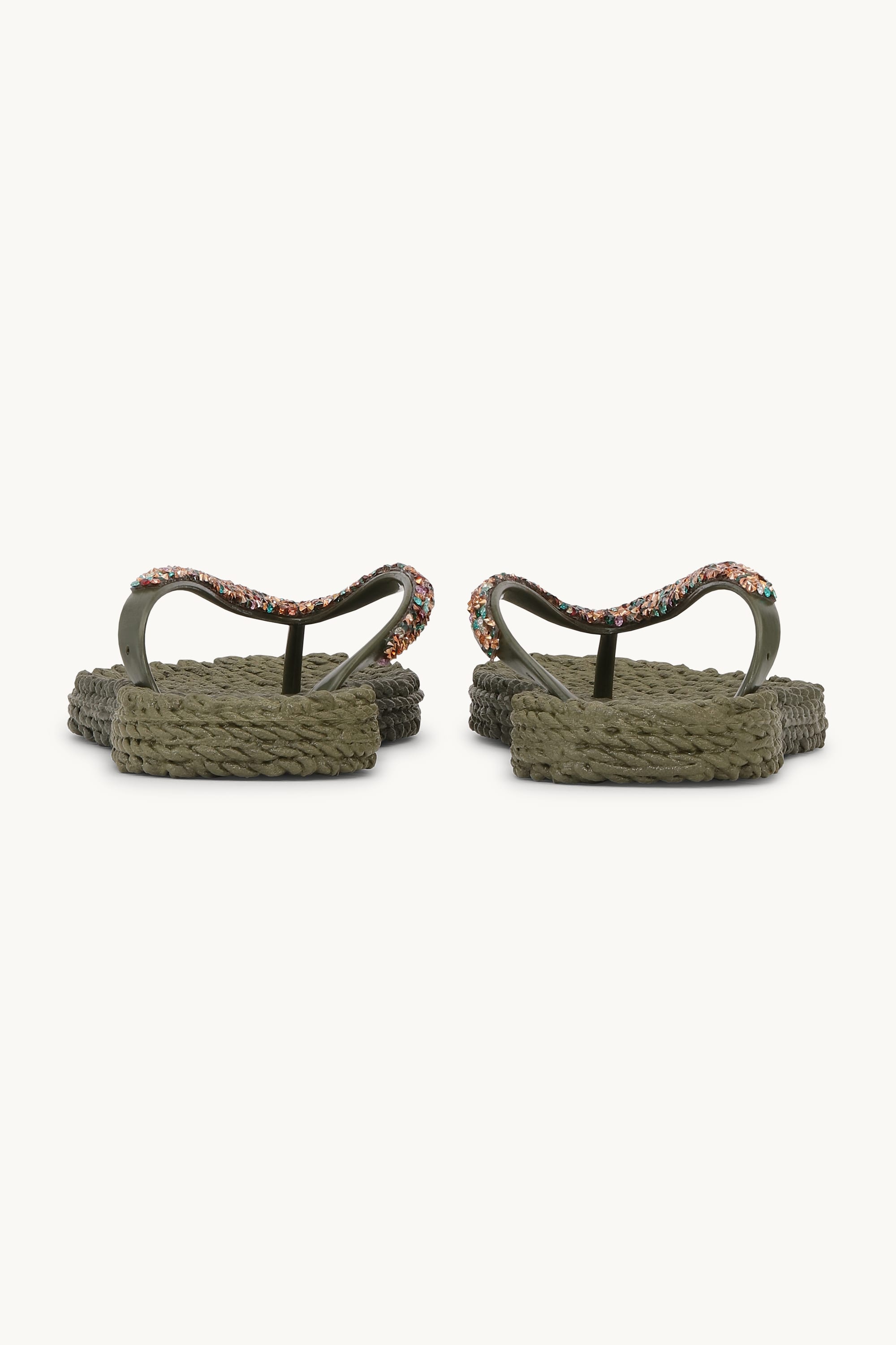 Flip Flops with Rhinestones - Army