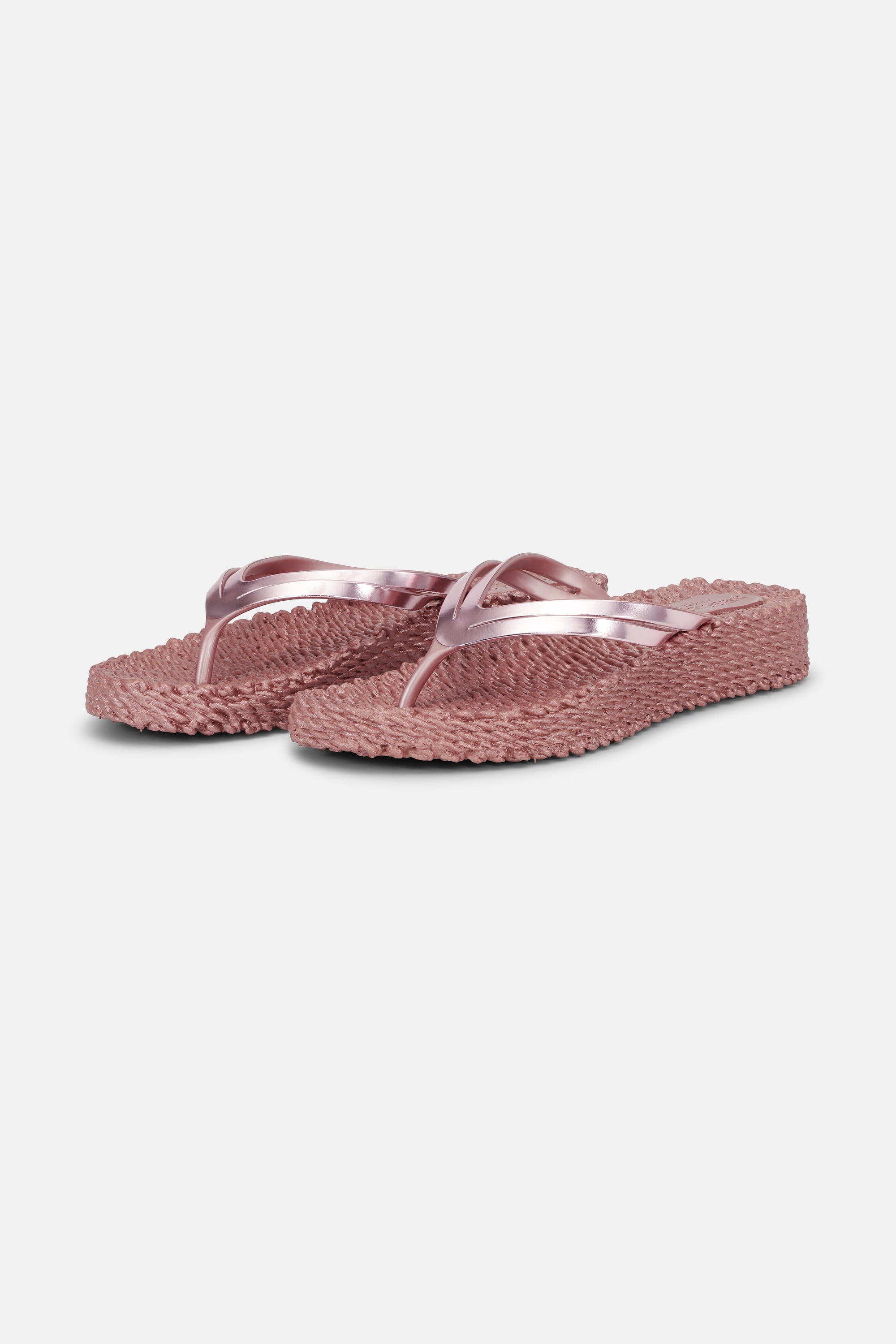 Platform Klipklapper Metallic - Rose Gold