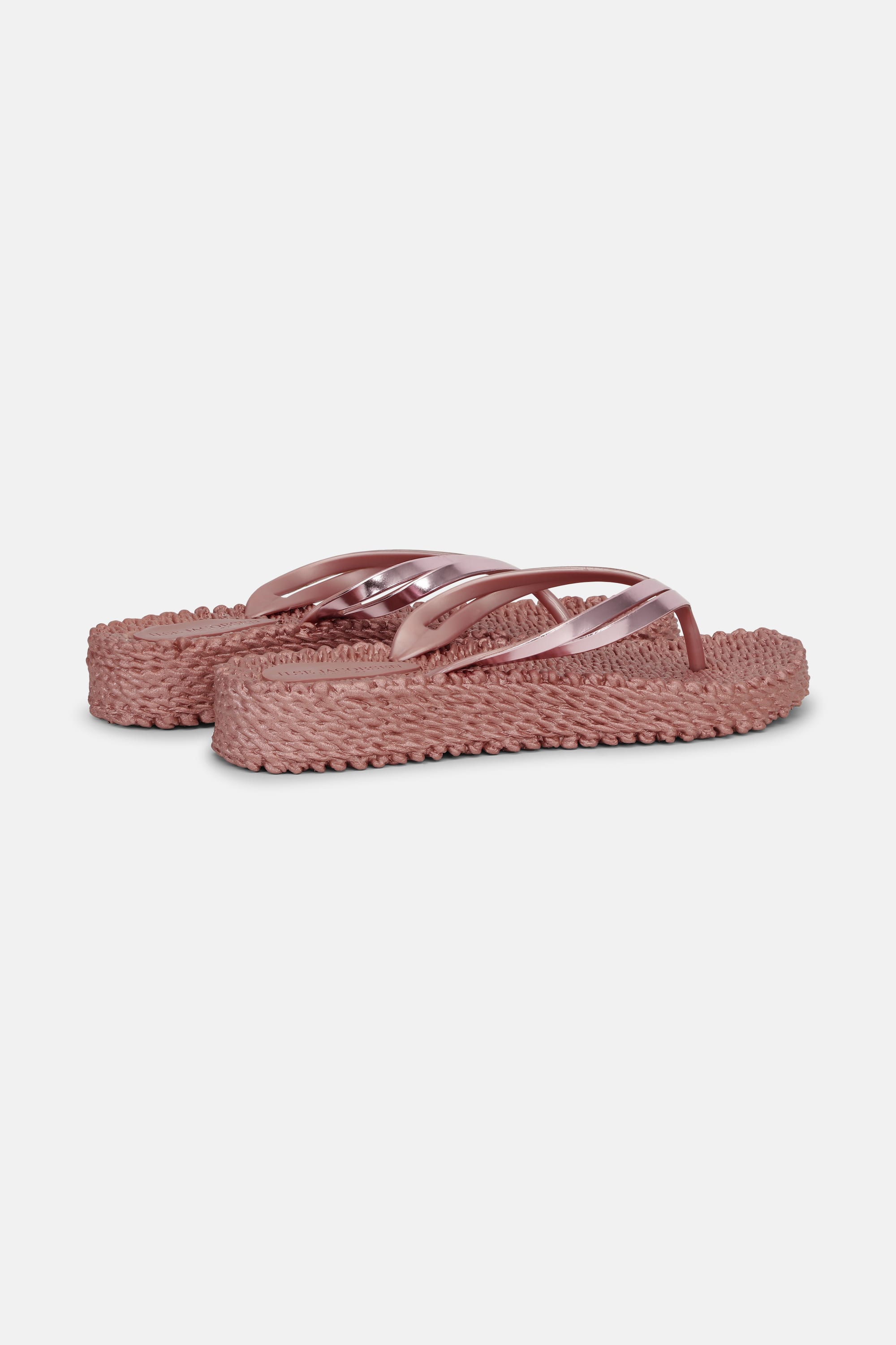 Platform Klipklapper Metallic - Rose Gold