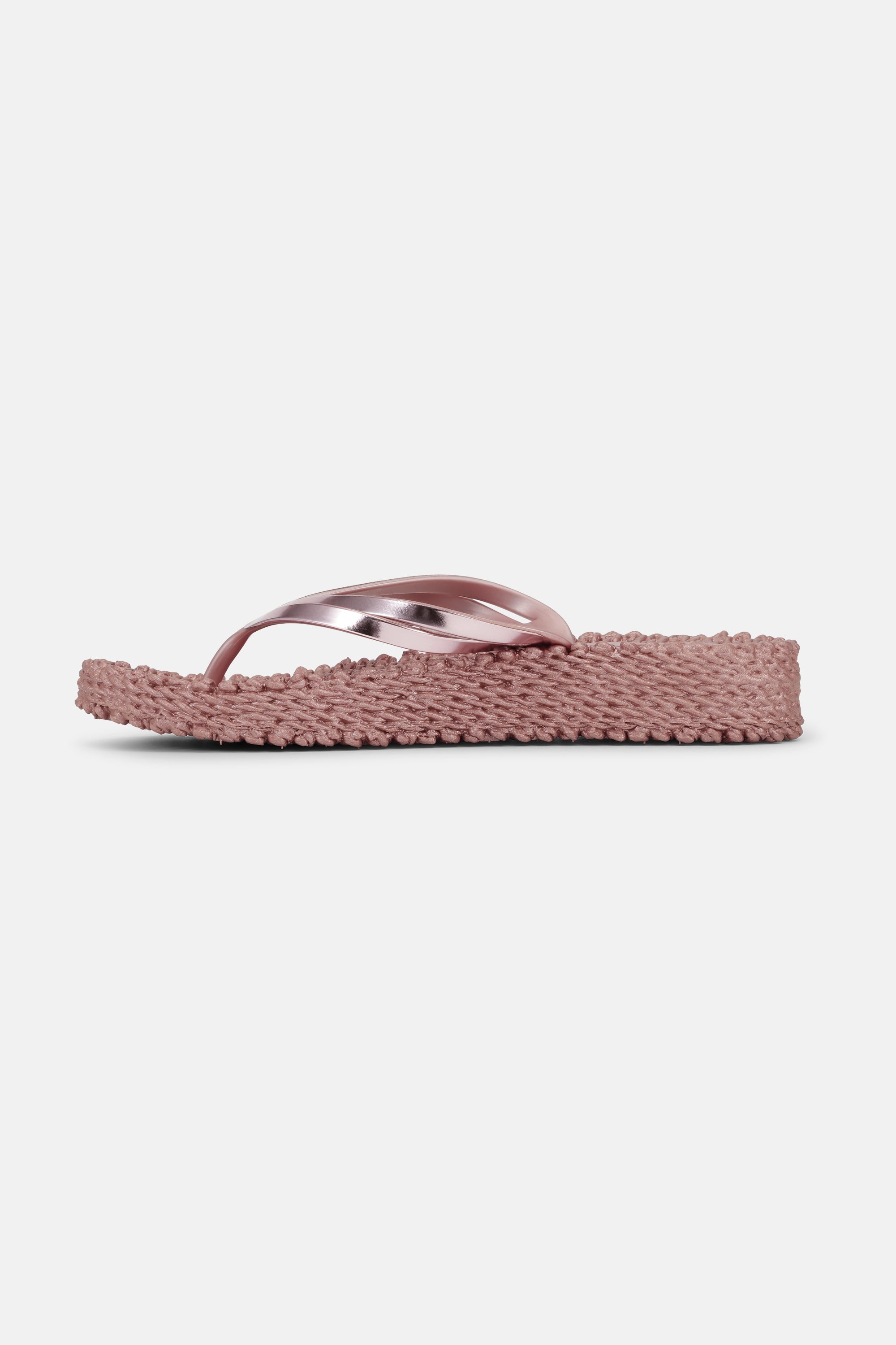 Platform Klipklapper Metallic - Rose Gold