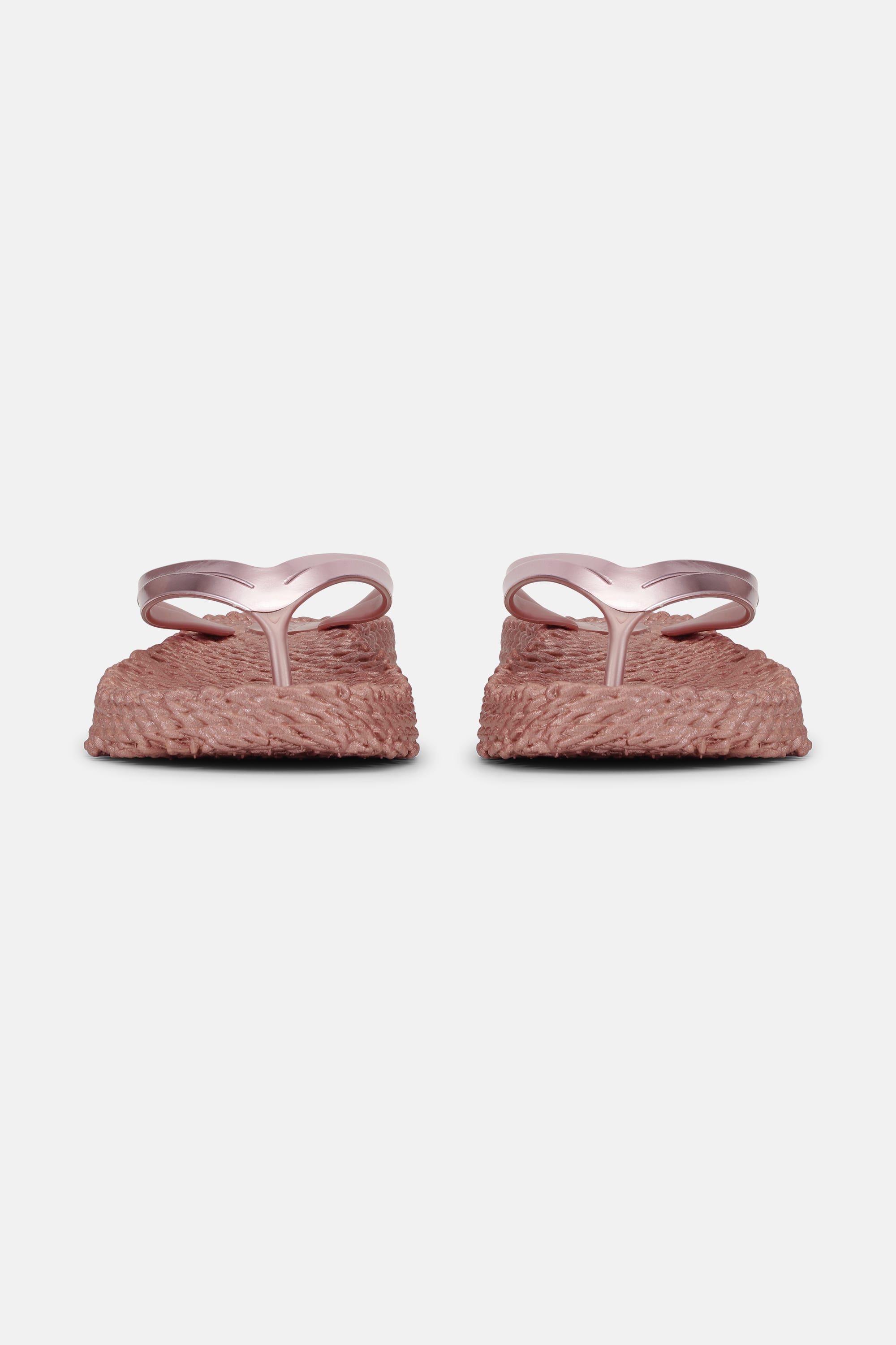 Platform Klipklapper Metallic - Rose Gold