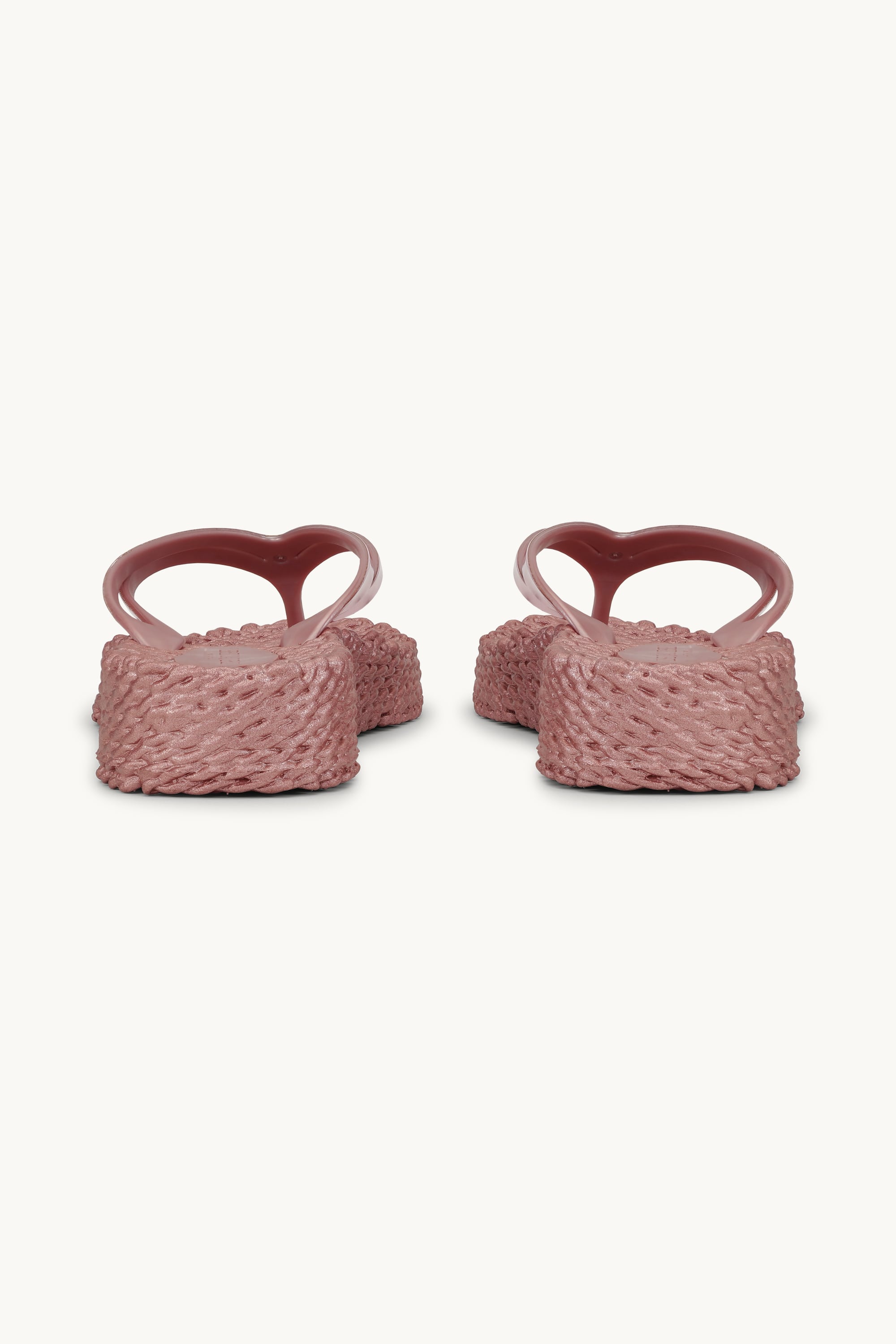 Platform Klipklapper Metallic - Rose Gold