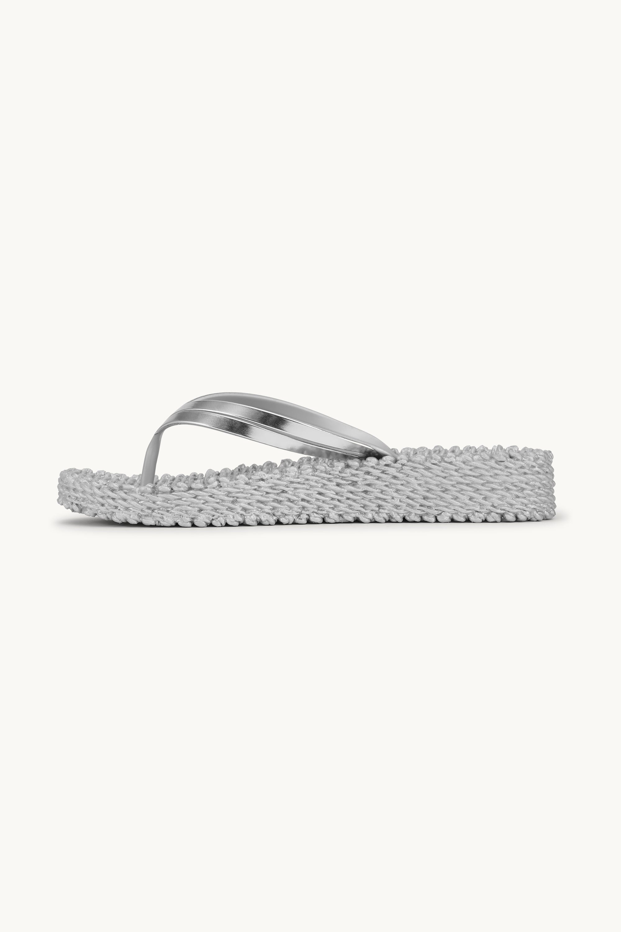 Platform Klipklapper Metallic - Silver