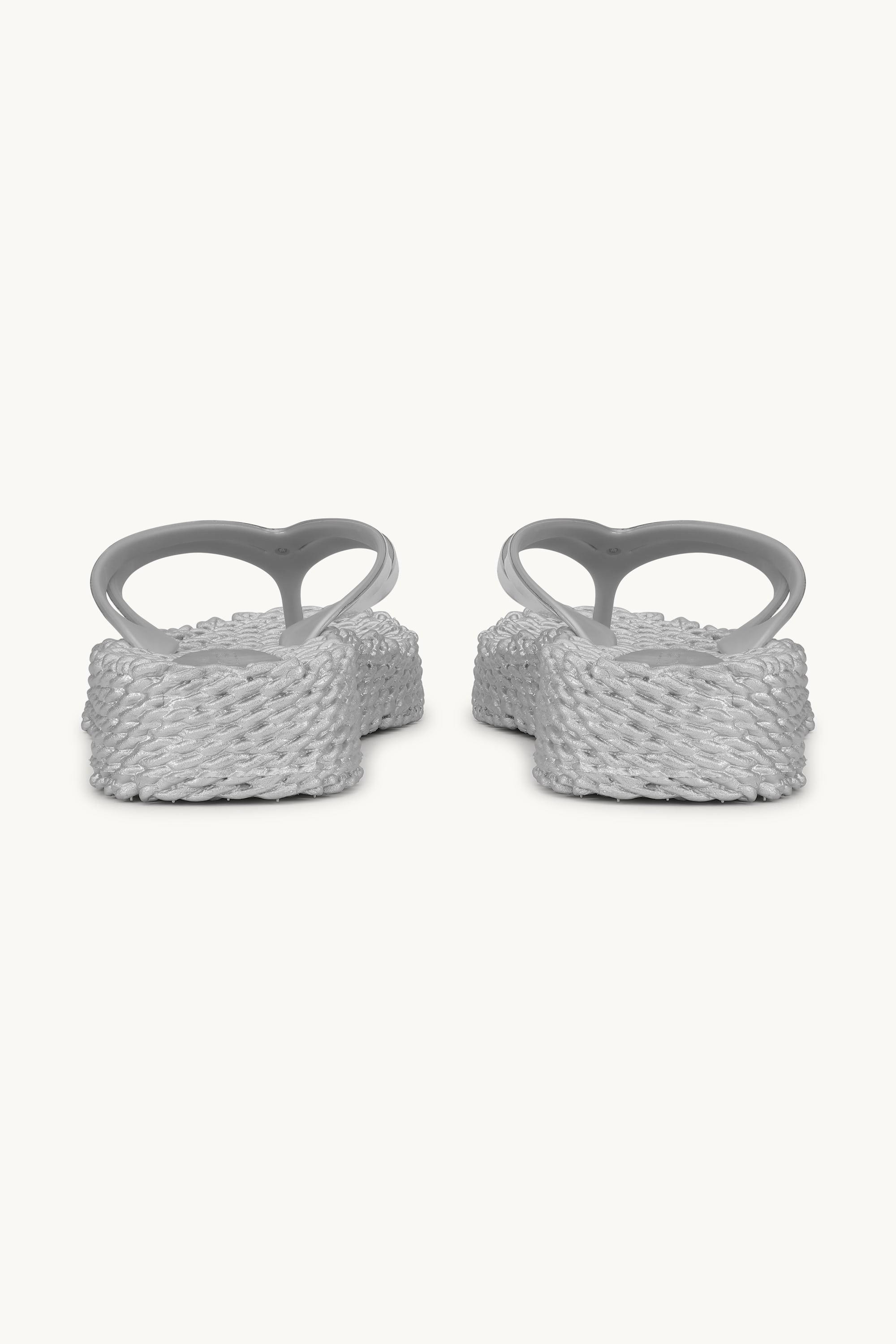 Platform Klipklapper Metallic - Silver