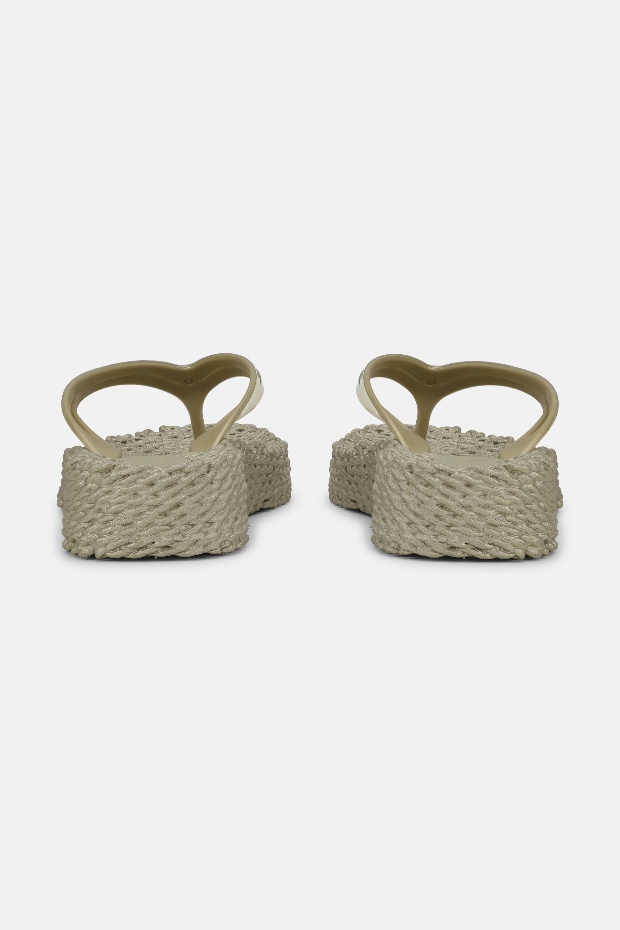 Platform Klipklapper Metallic - Platin