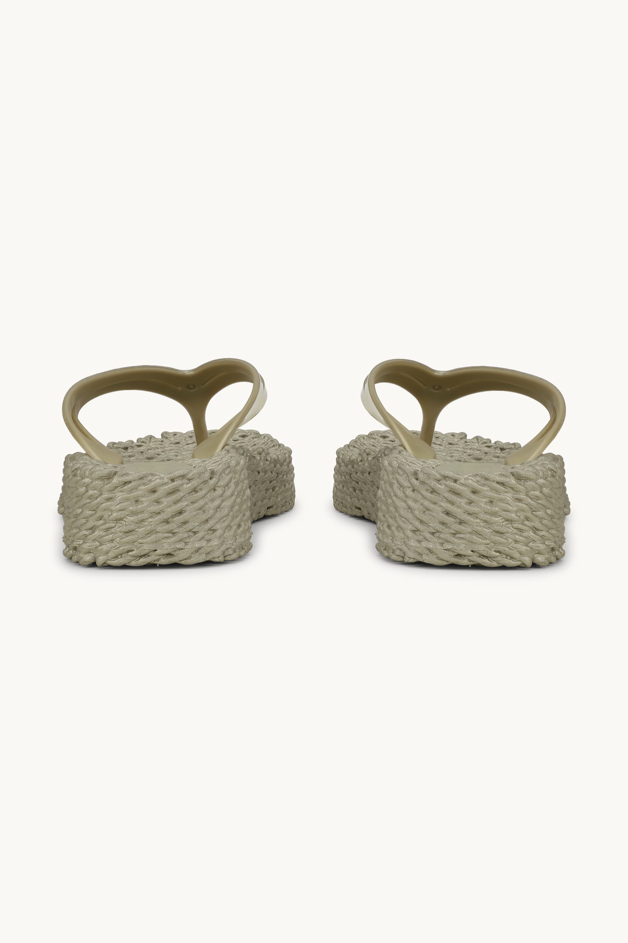 Platform Klipklapper Metallic - Platin