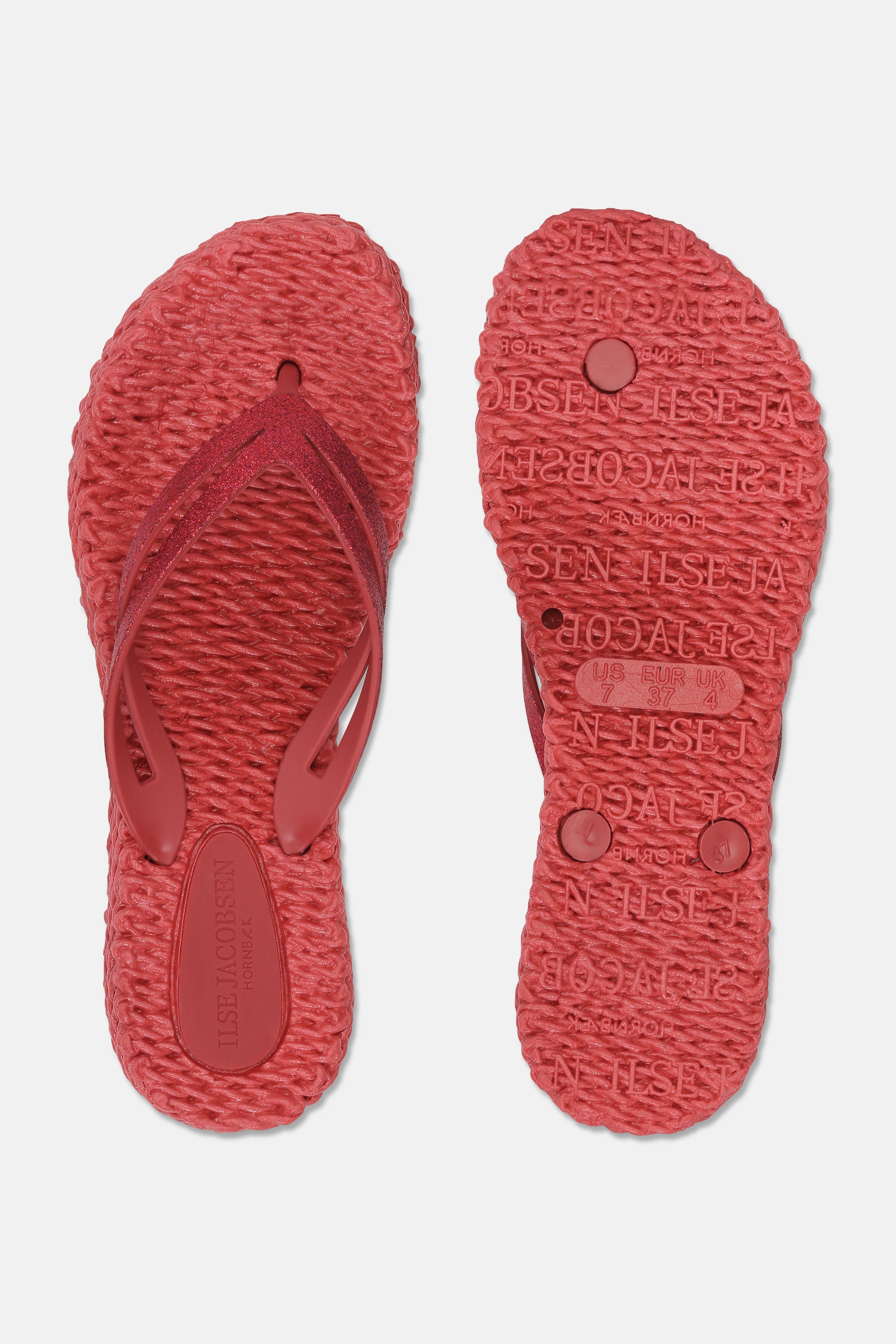 Platform Klipklapper Glitter - Baked Apple