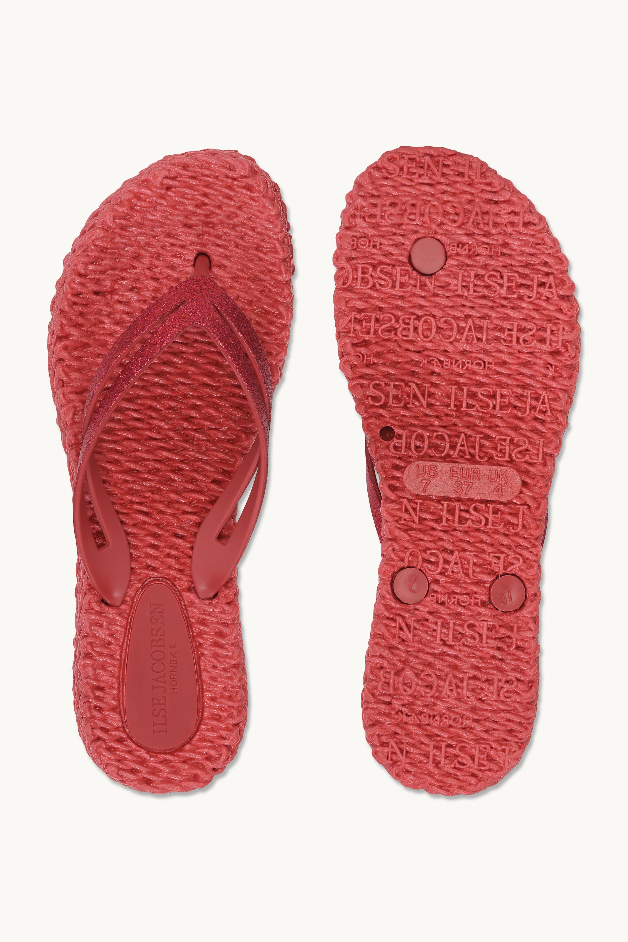 Platform Klipklapper Glitter - Baked Apple