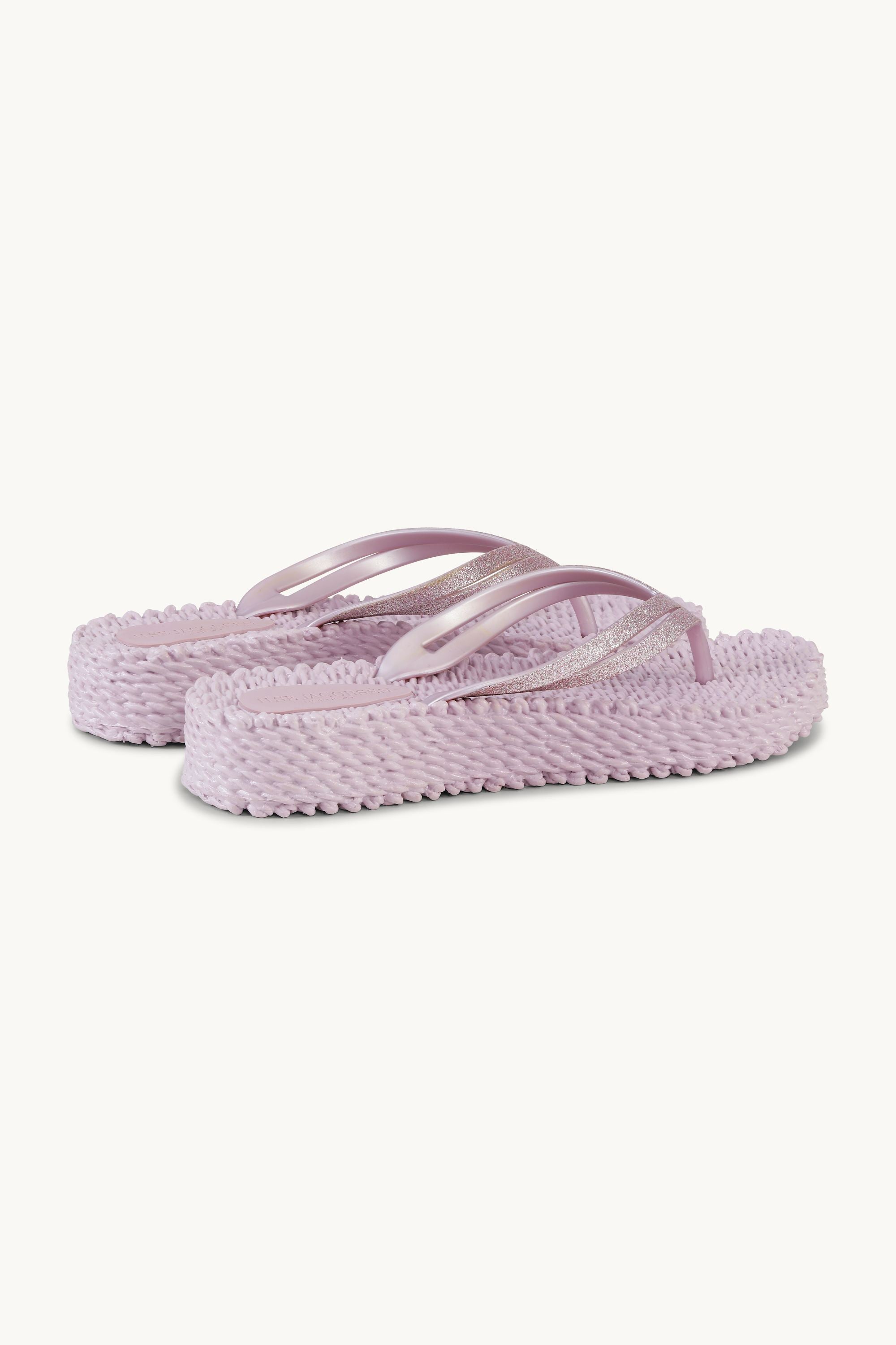 Platform Klipklapper Glitter - Mauve Shadows