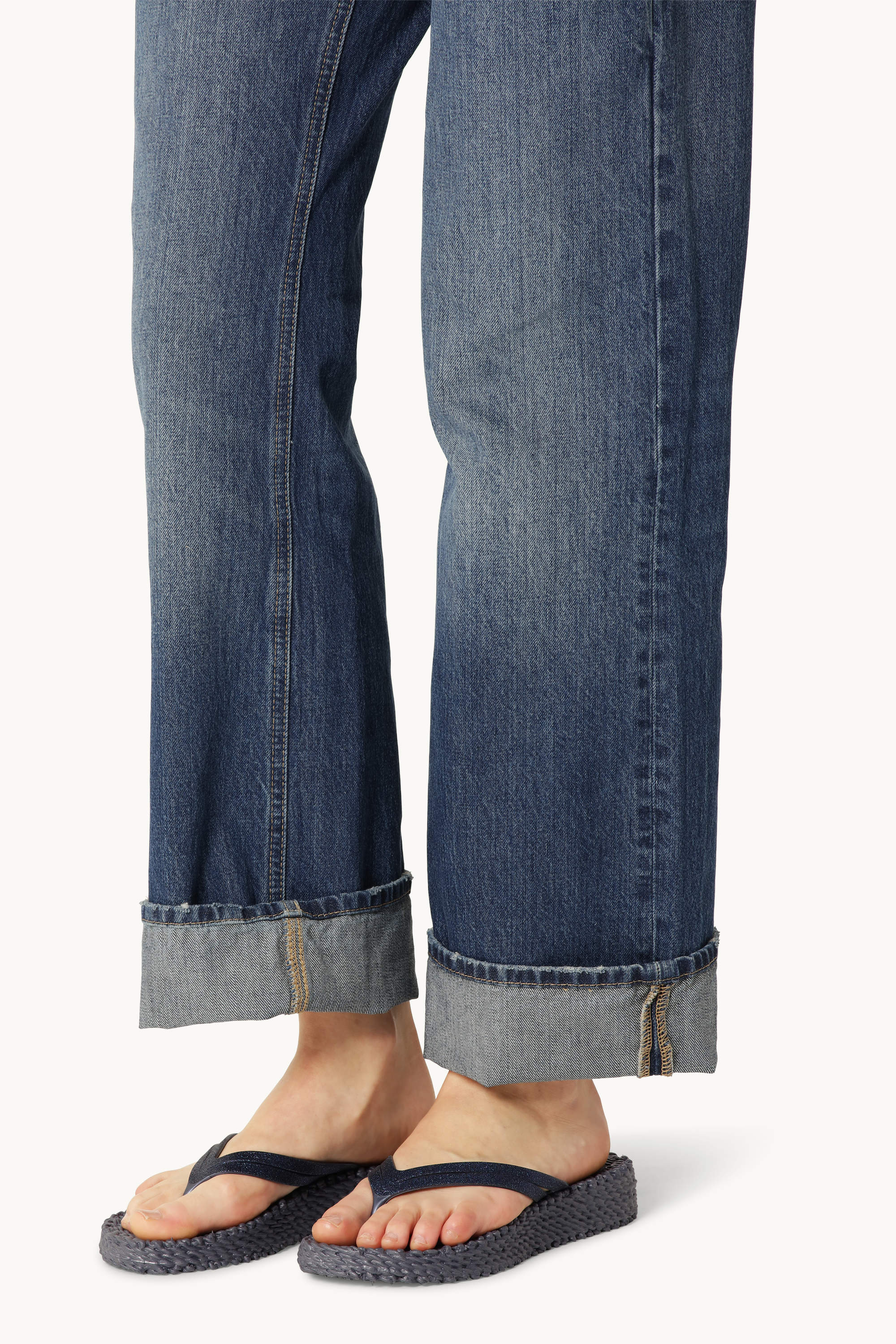 Platform Klipklapper Glitter - Ombre Blue