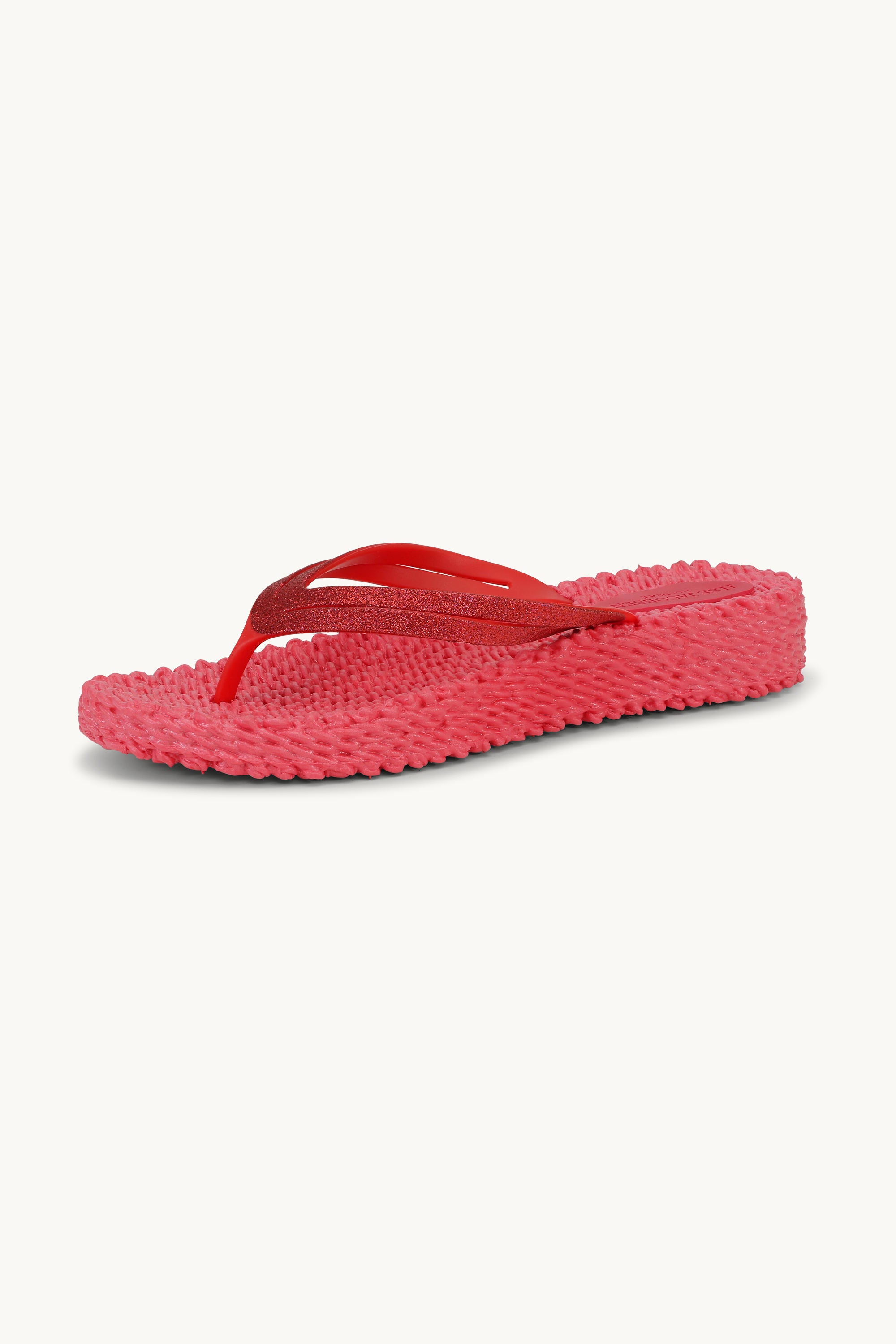 Platform Klipklapper Glitter - Raspberry