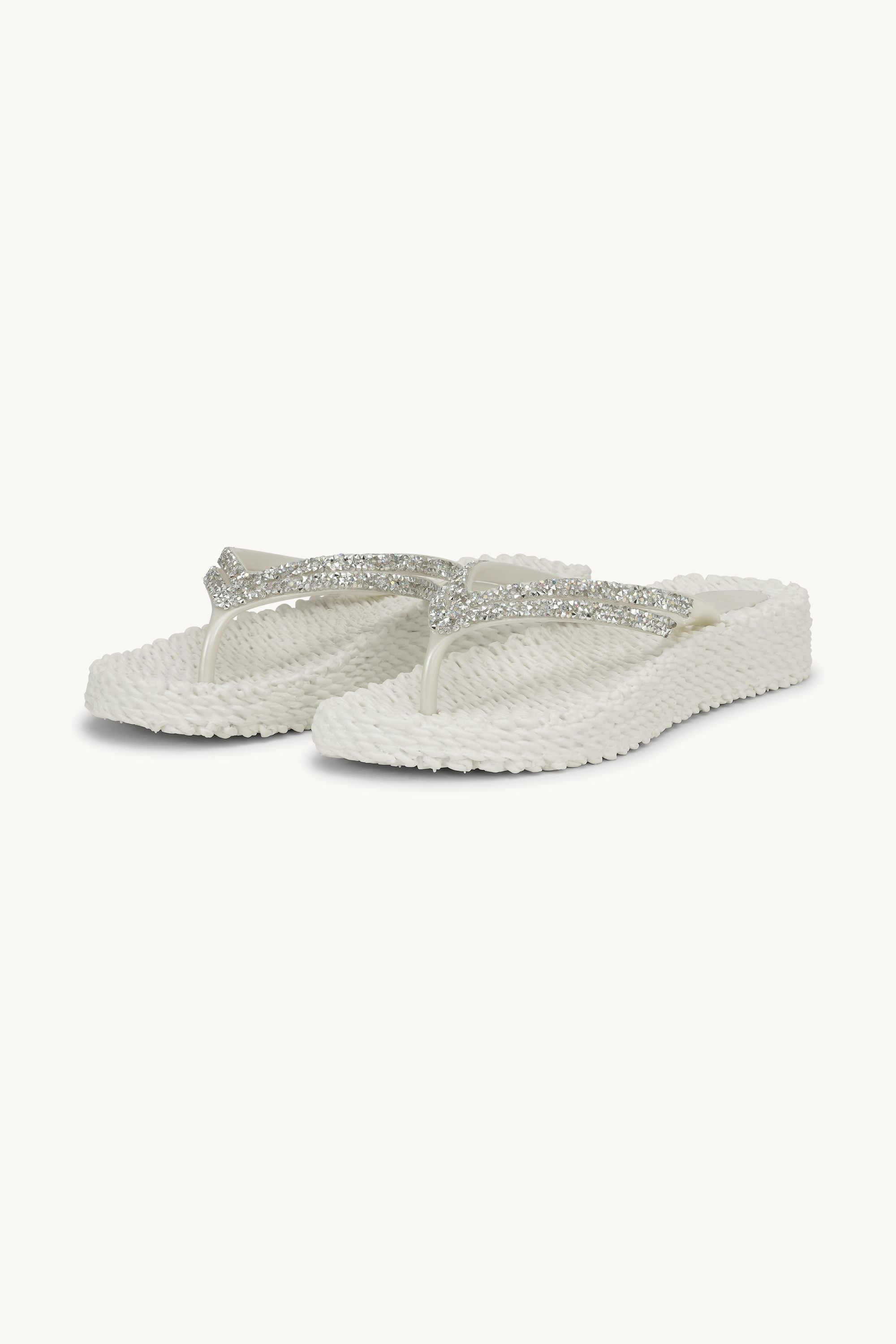 Platform Klipklapper Glimmersten - Creme