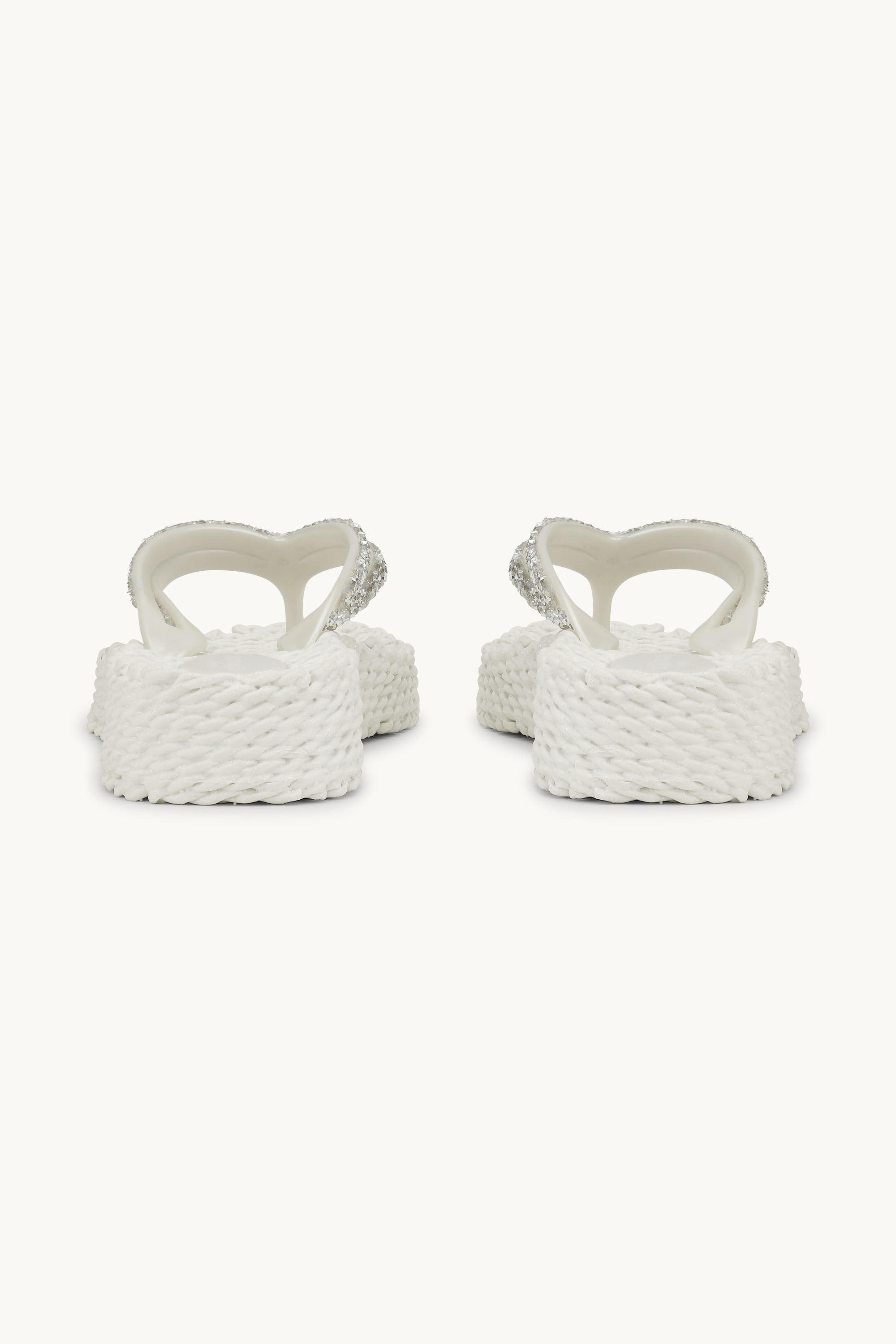 Platform Klipklapper Glimmersten - Creme