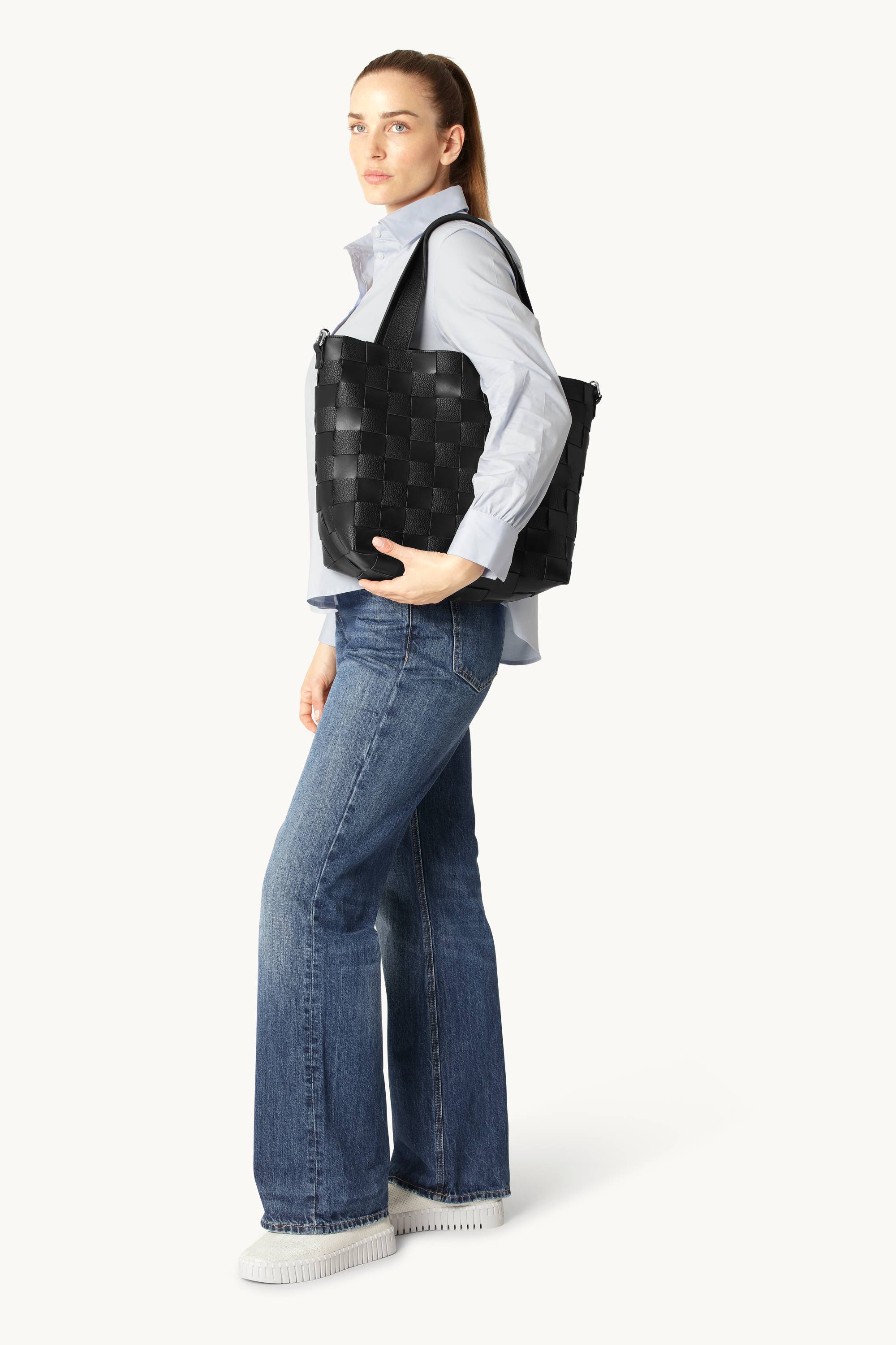 Crossbody Shopper Taske - Black