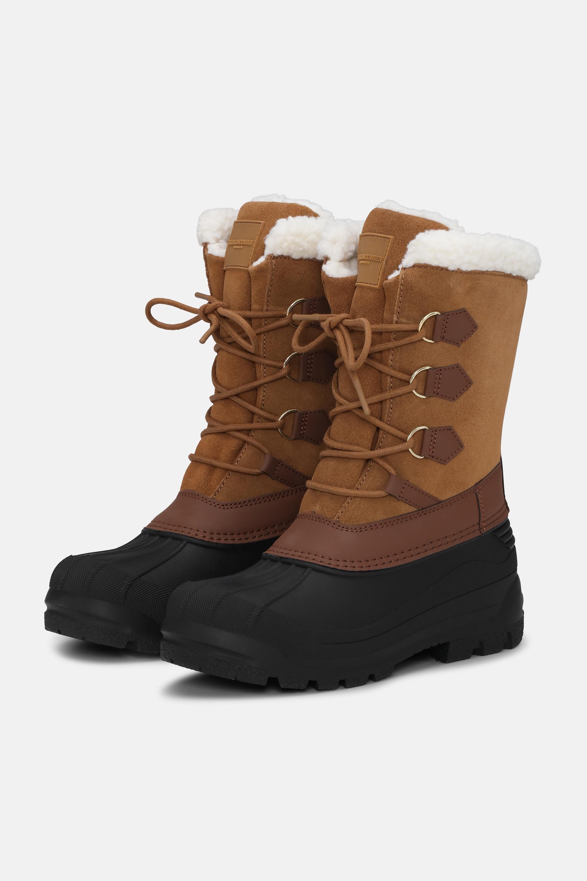 Warm Winter Boot - Cashew Black