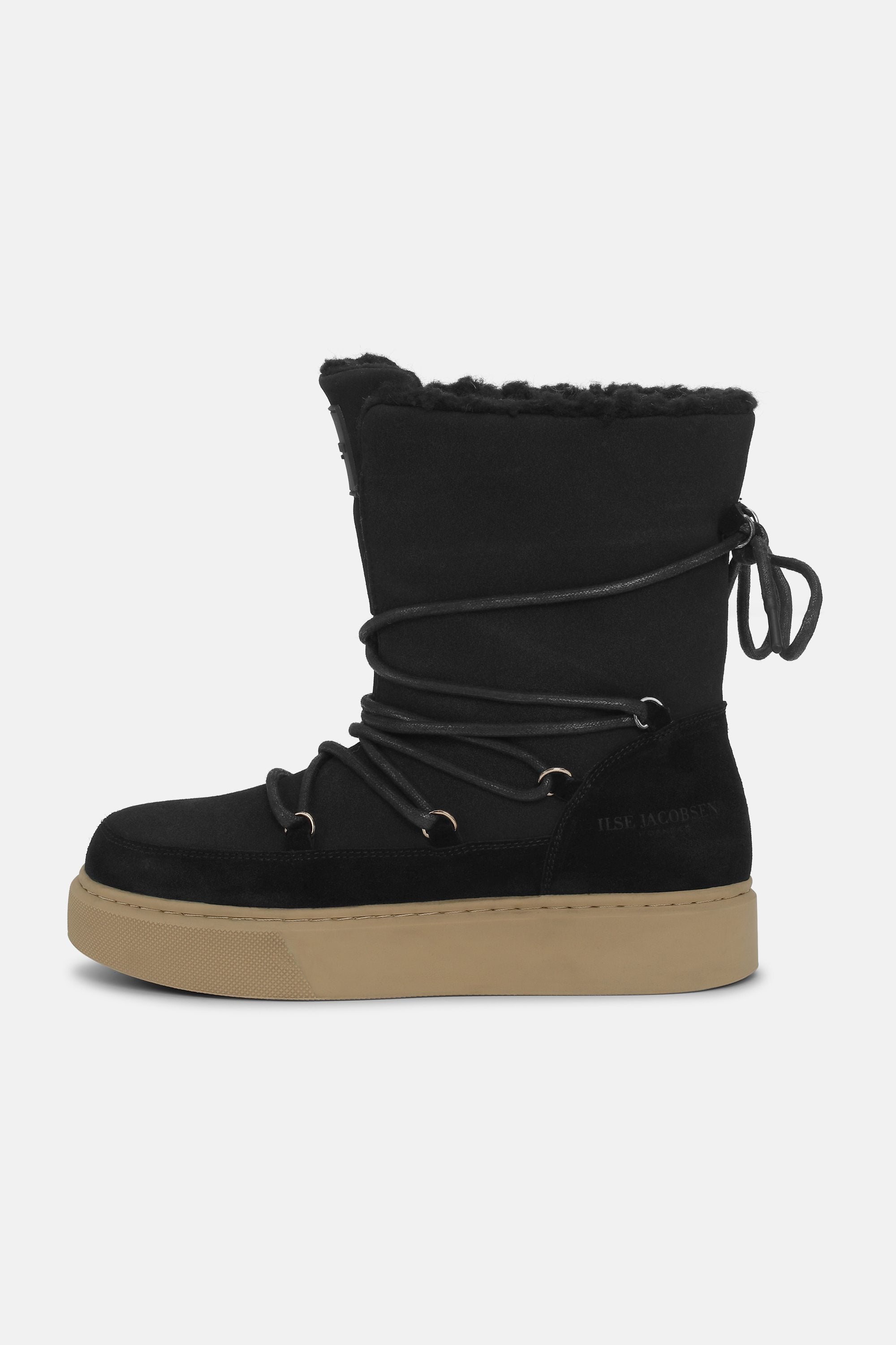 Warm Winter Low Boot - Black Natural