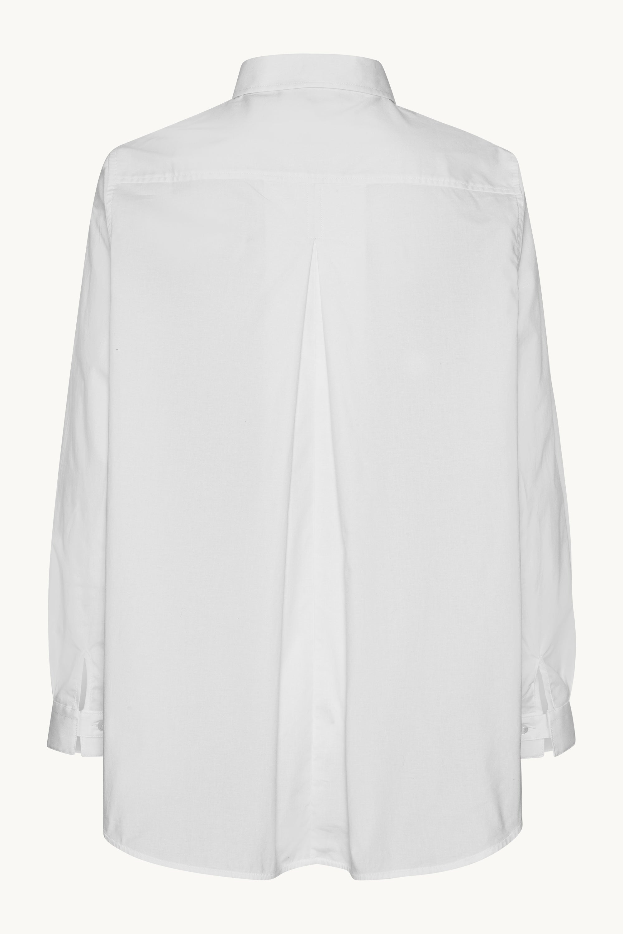 Skjorte Med Fald Bagpå - White
