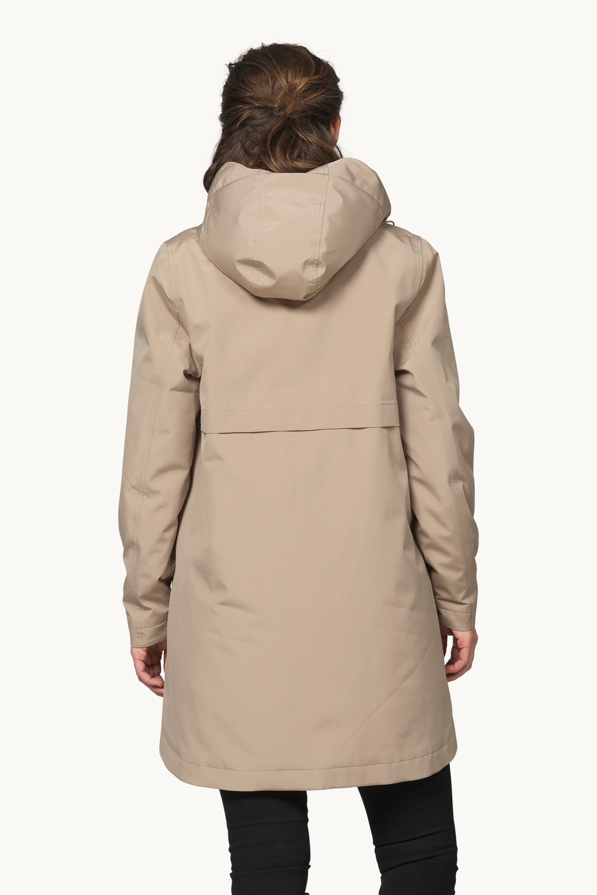 Padded Raincoat - Greige