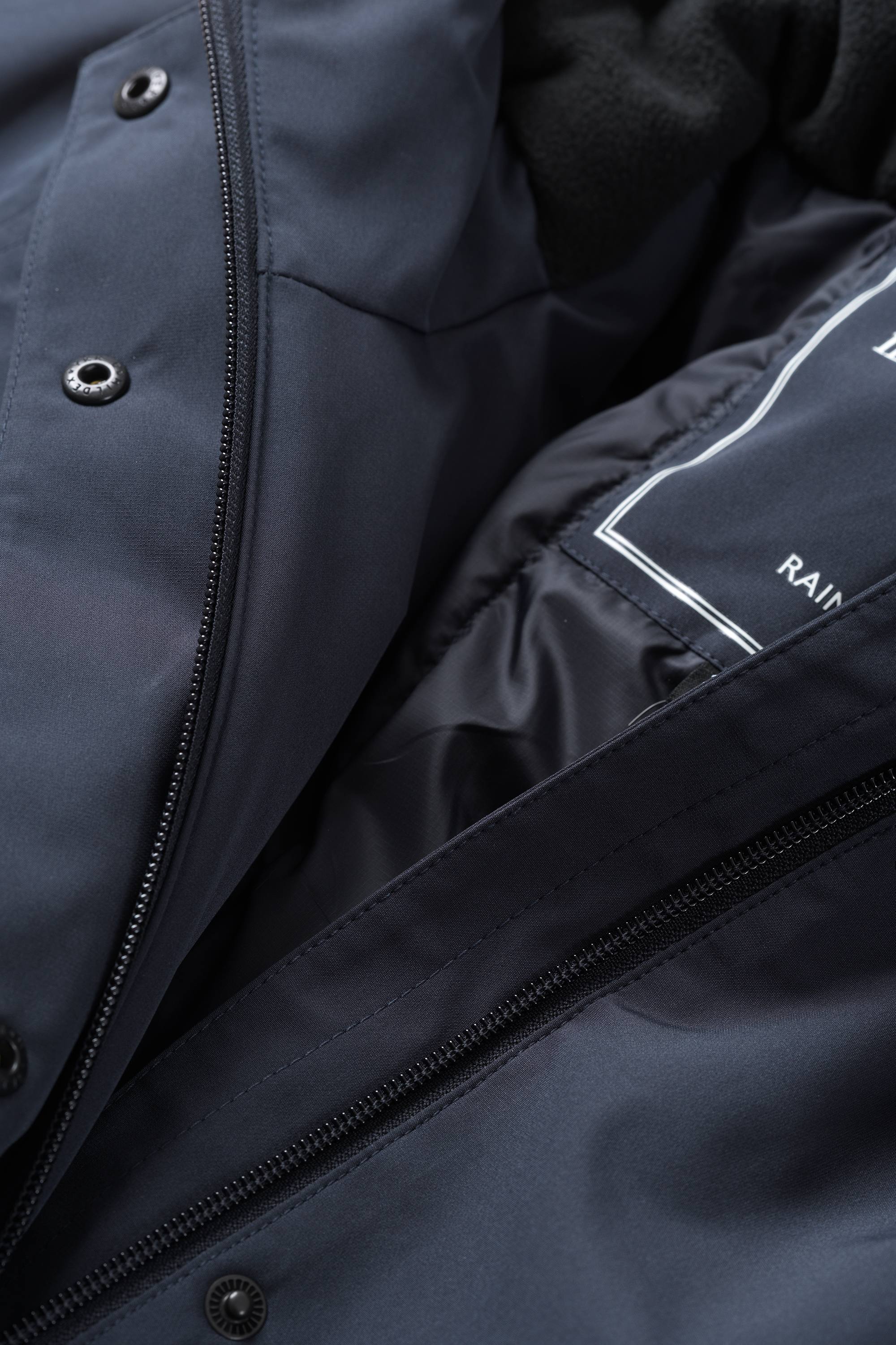 Padded Raincoat - Dark Indigo