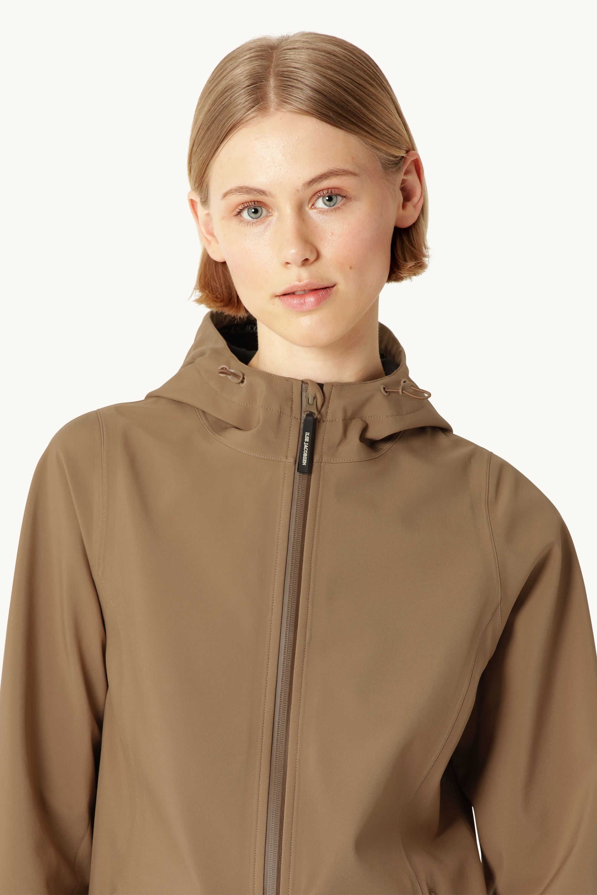 Softshell Regnfrakke - Mocca