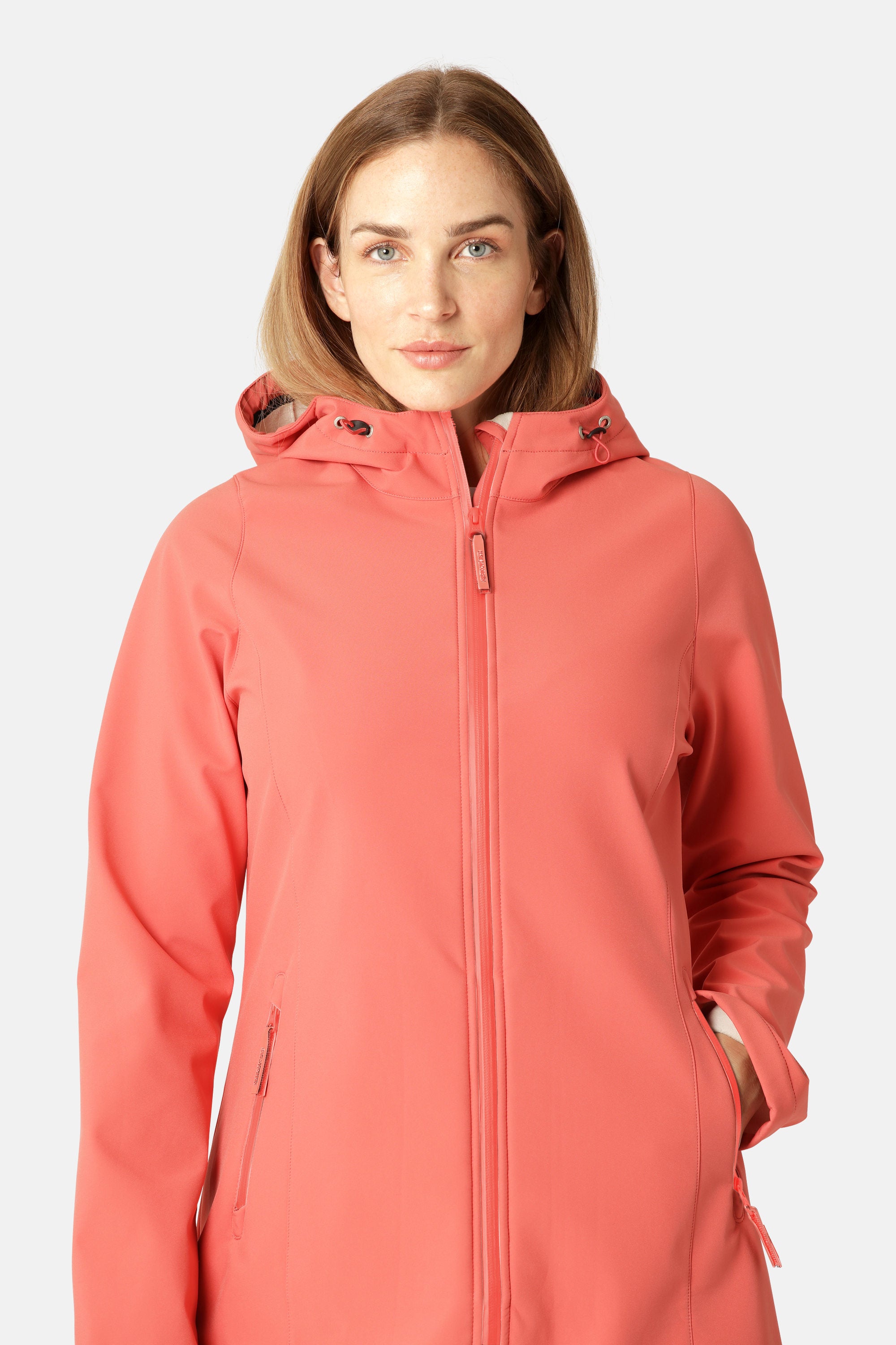 Softshell Regnjakke - Spiced Coral