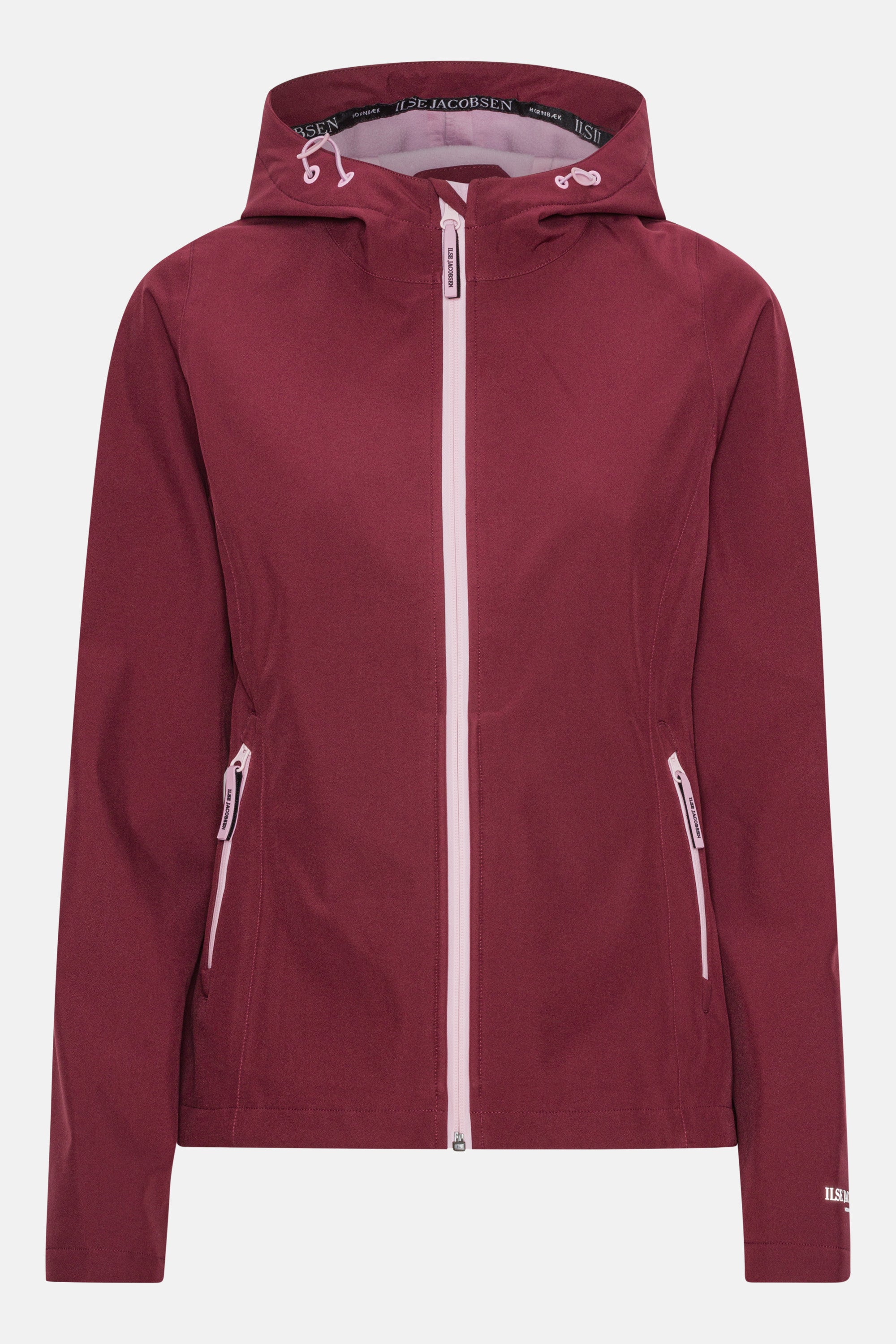 Short Softshell Raincoat - Maroon Banner