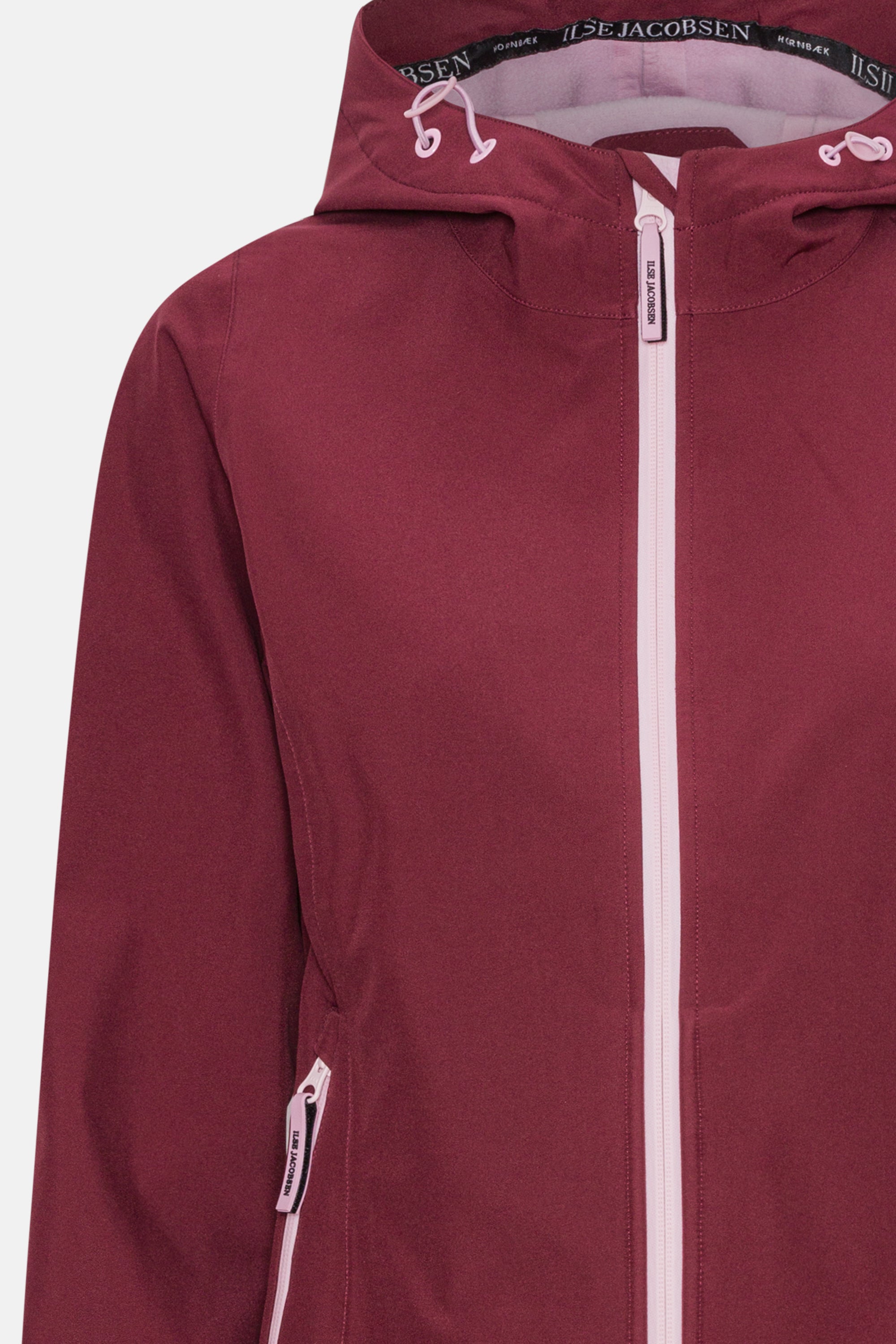 Short Softshell Raincoat - Maroon Banner