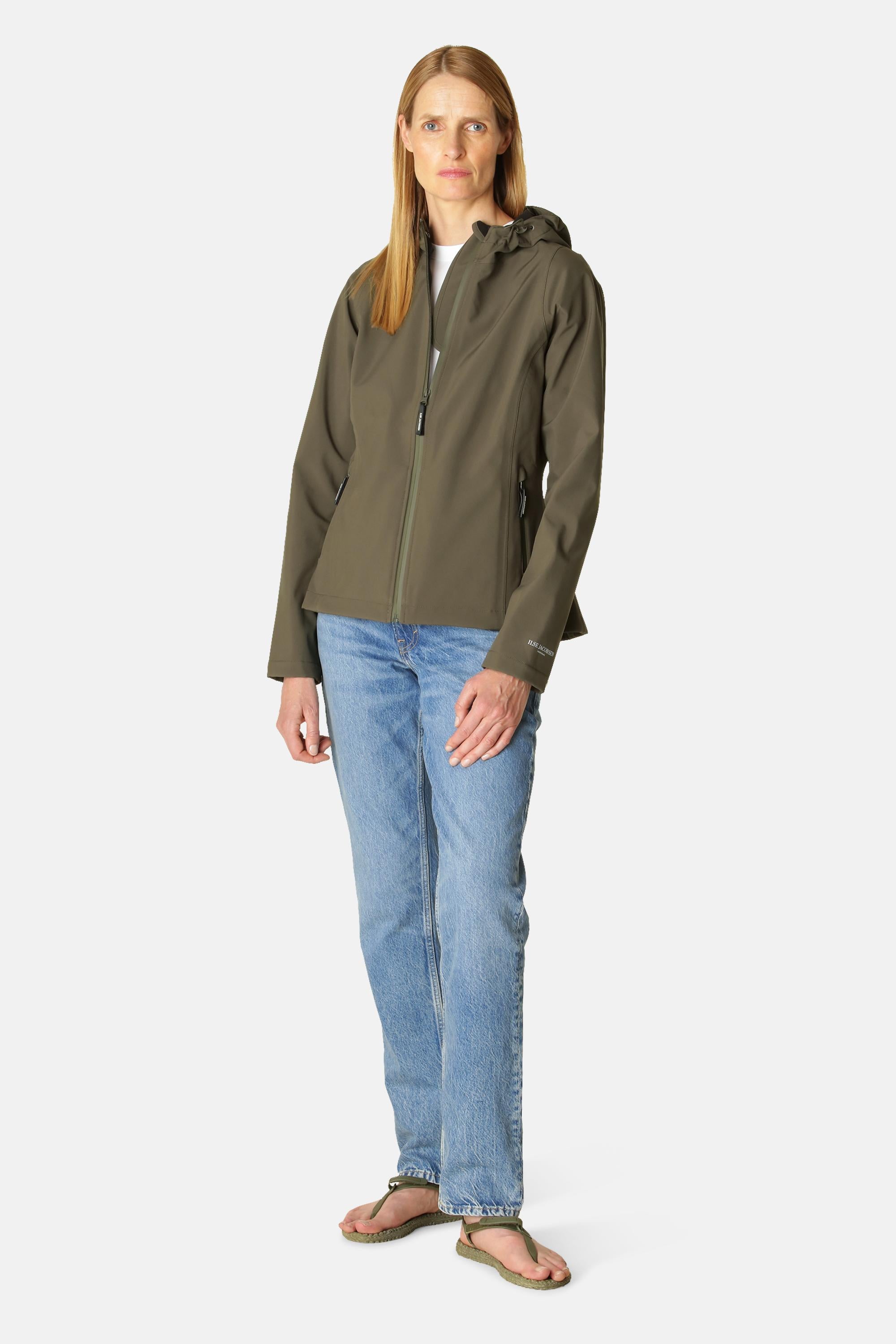 Short Softshell Raincoat - Army