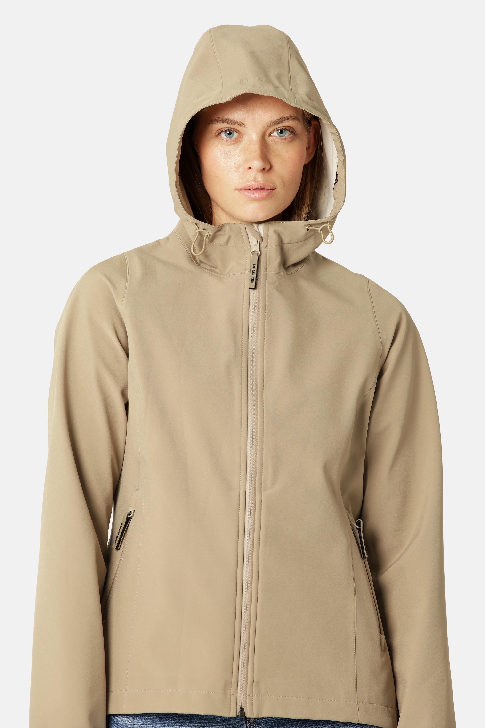 Kort Softshell Regnjakke - Greige