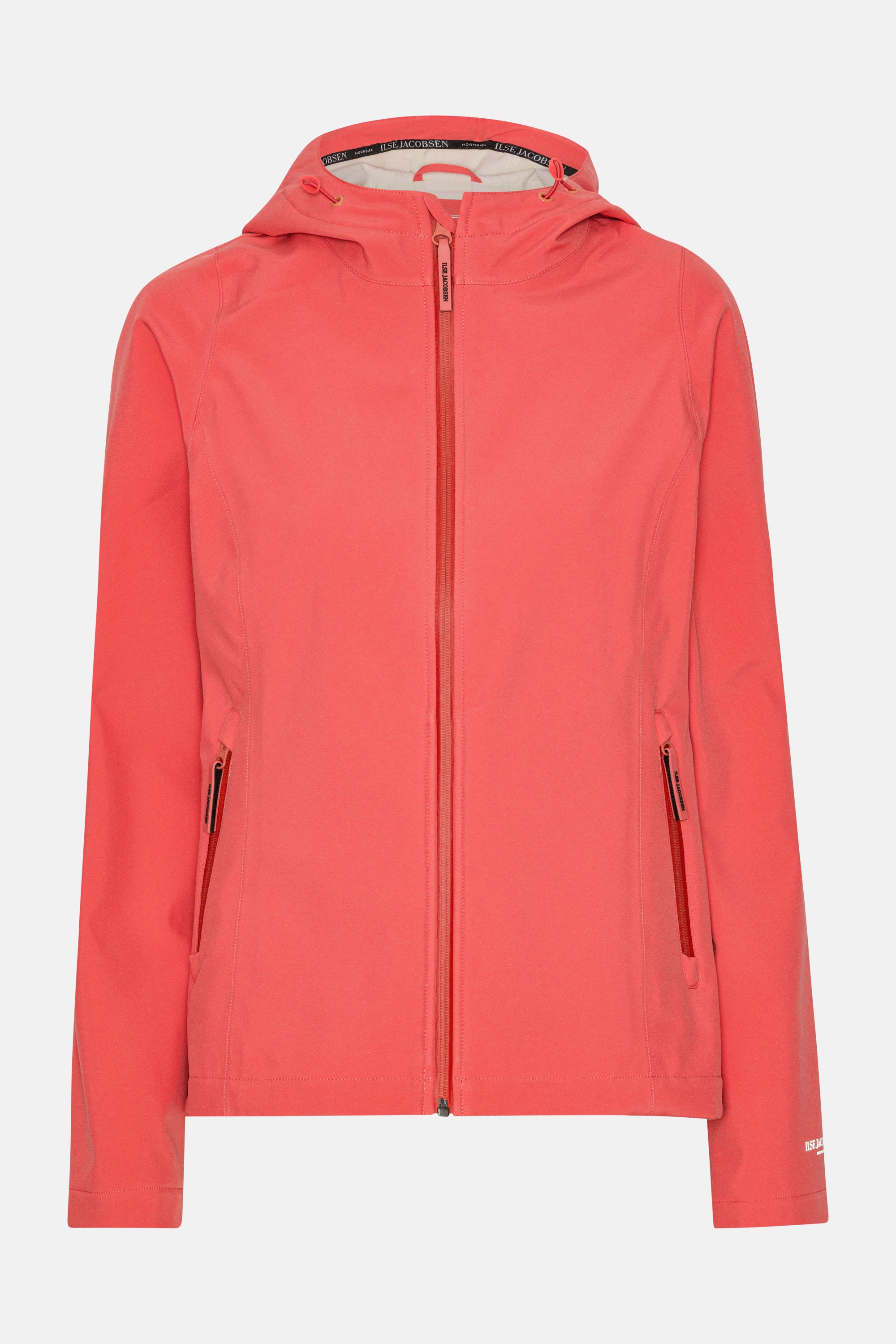Kort Softshell Regnjakke - Spiced Coral