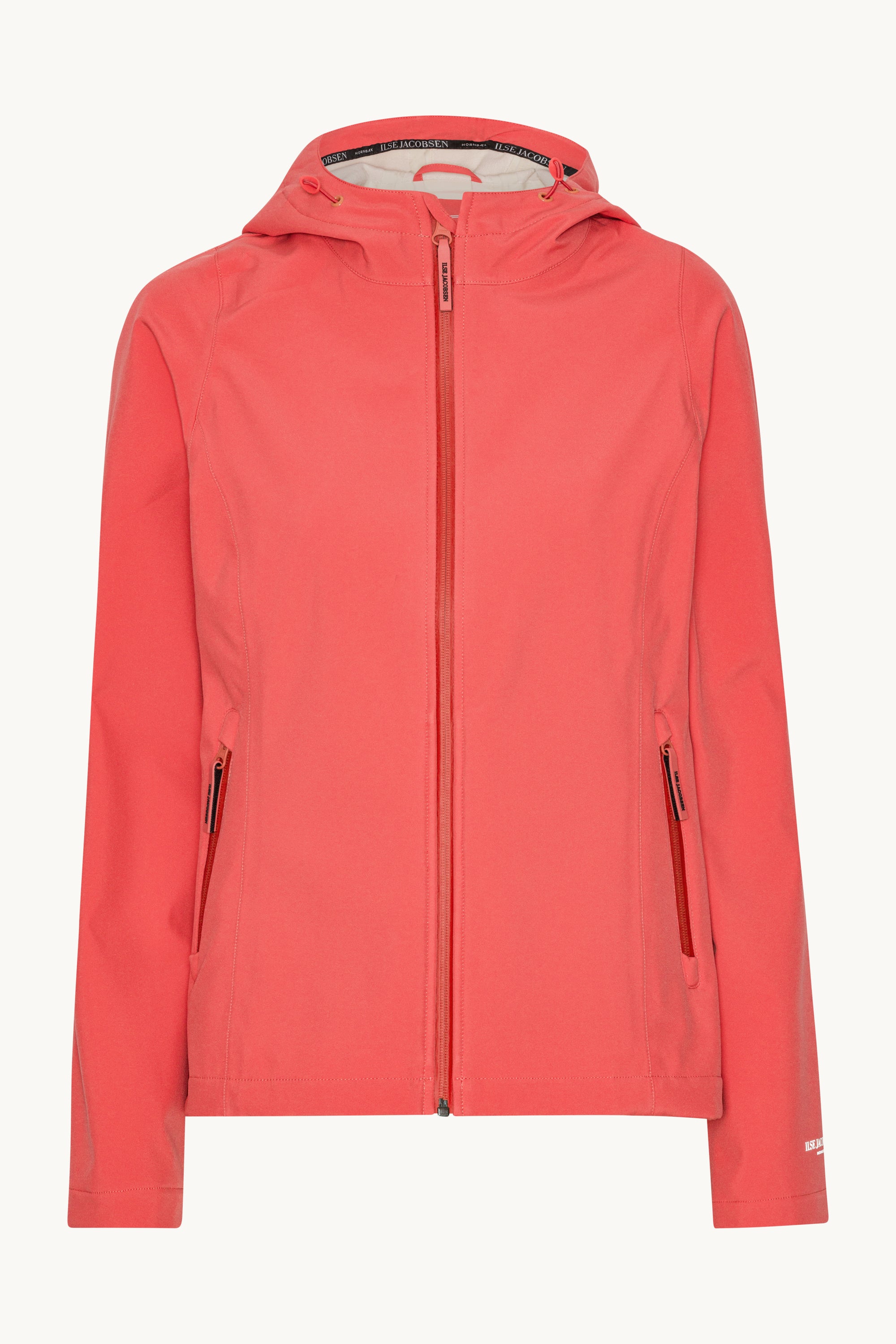 Kort Softshell Regnjakke - Spiced Coral