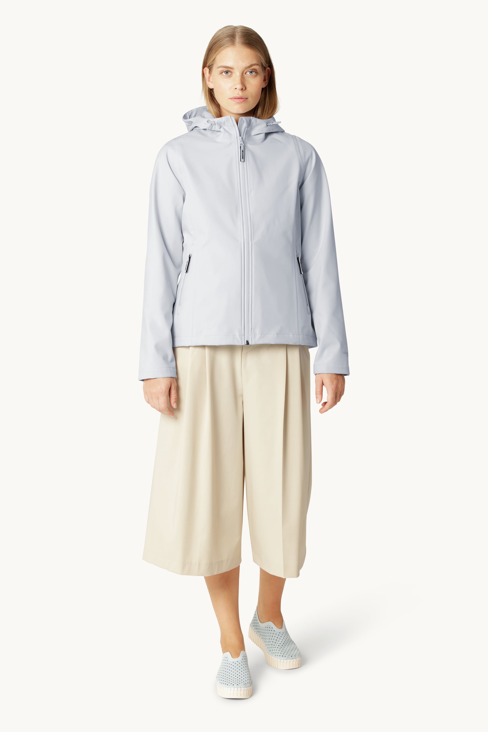 Kort Softshell Regnjakke - Heather